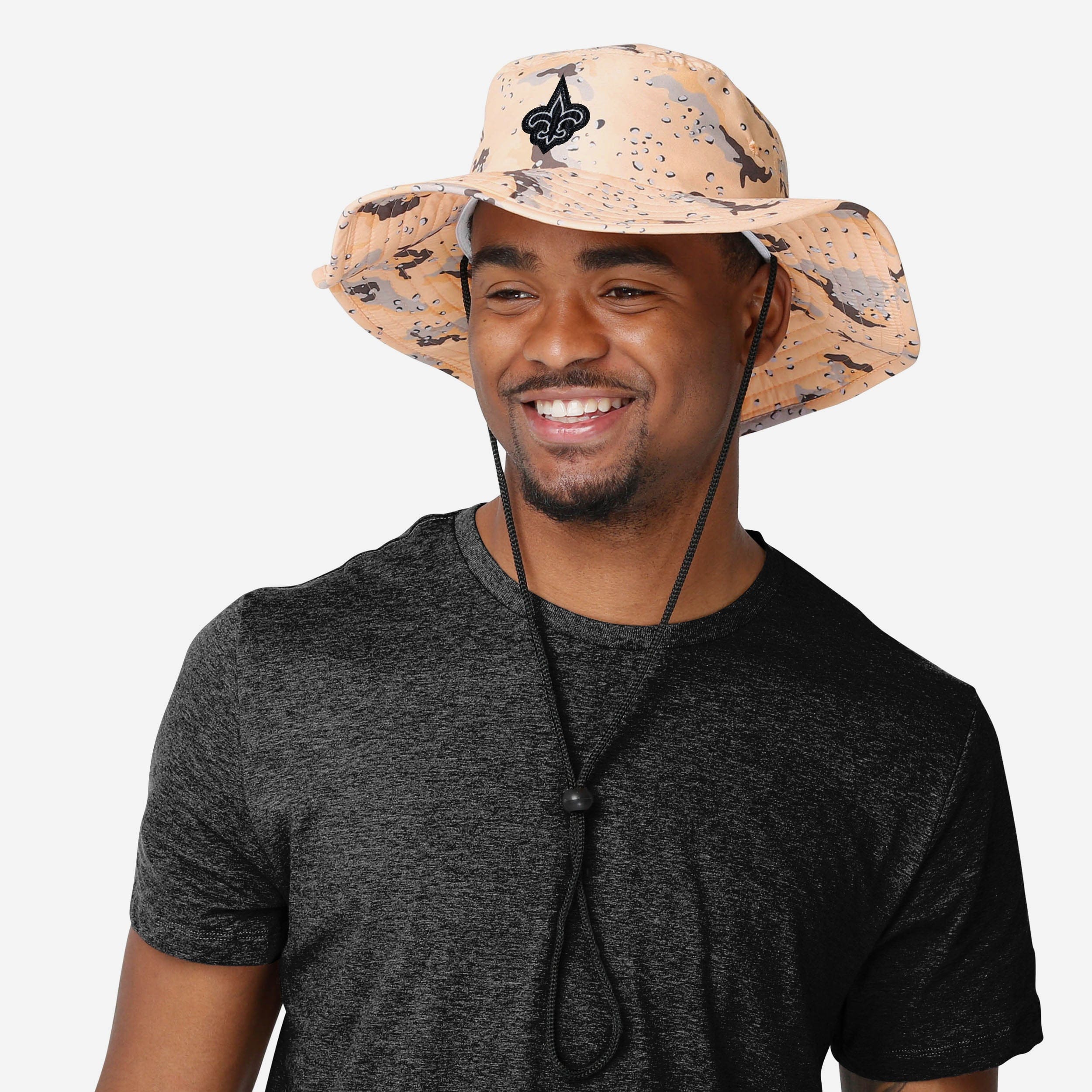 New Orleans Saints Light Desert Camo Boonie Hat 2 New Orleans Saints Light Desert Camo Boonie Hat