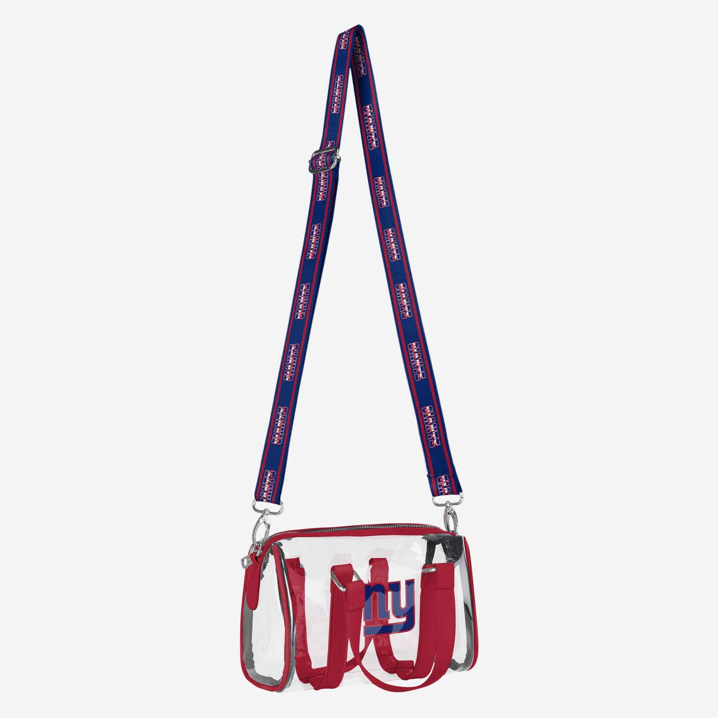New York Giants Clear Barrel Bag 2 New York Giants Clear Barrel Bag