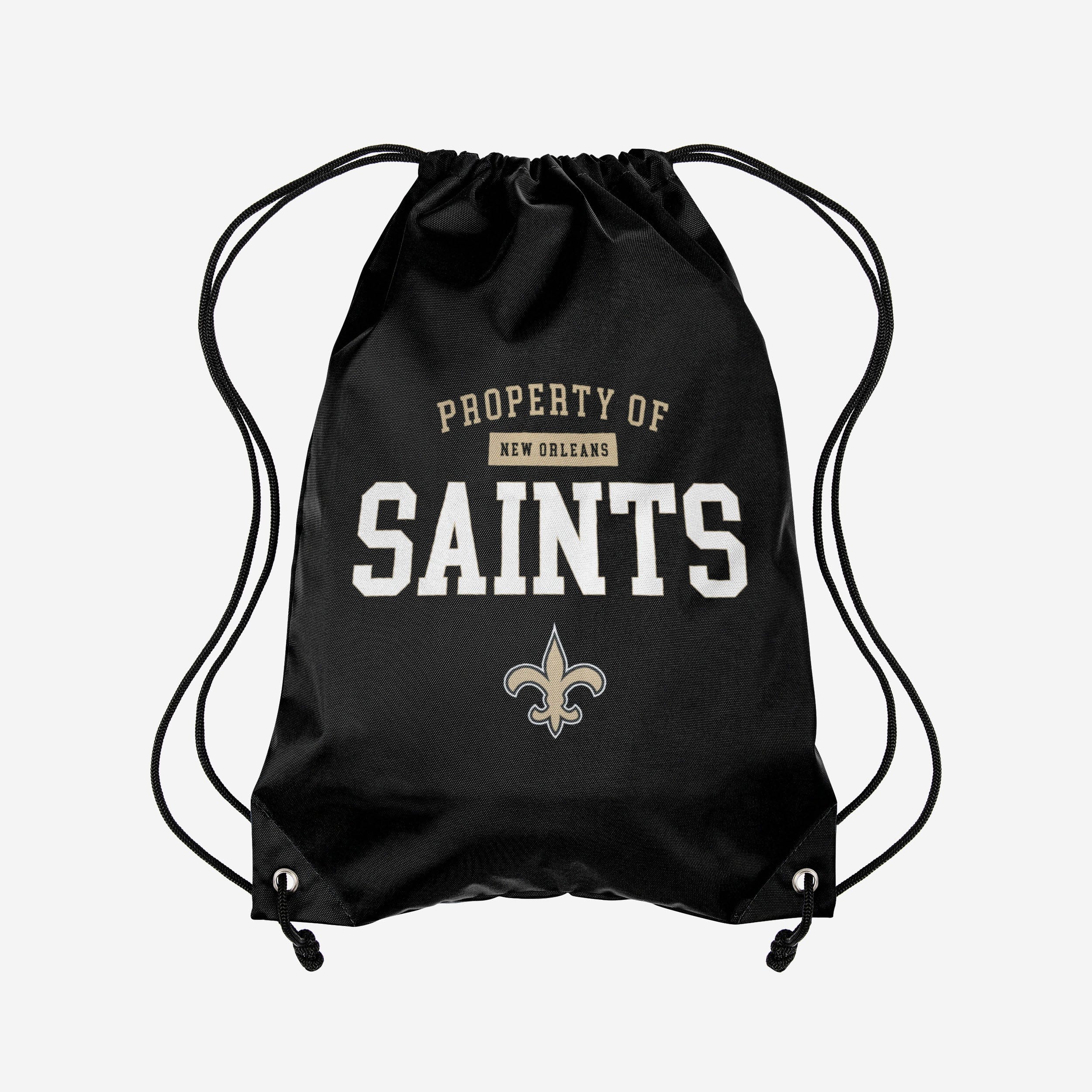 New Orleans Saints Property Of Drawstring Backpack 1 New Orleans Saints Property Of Drawstring Backpack