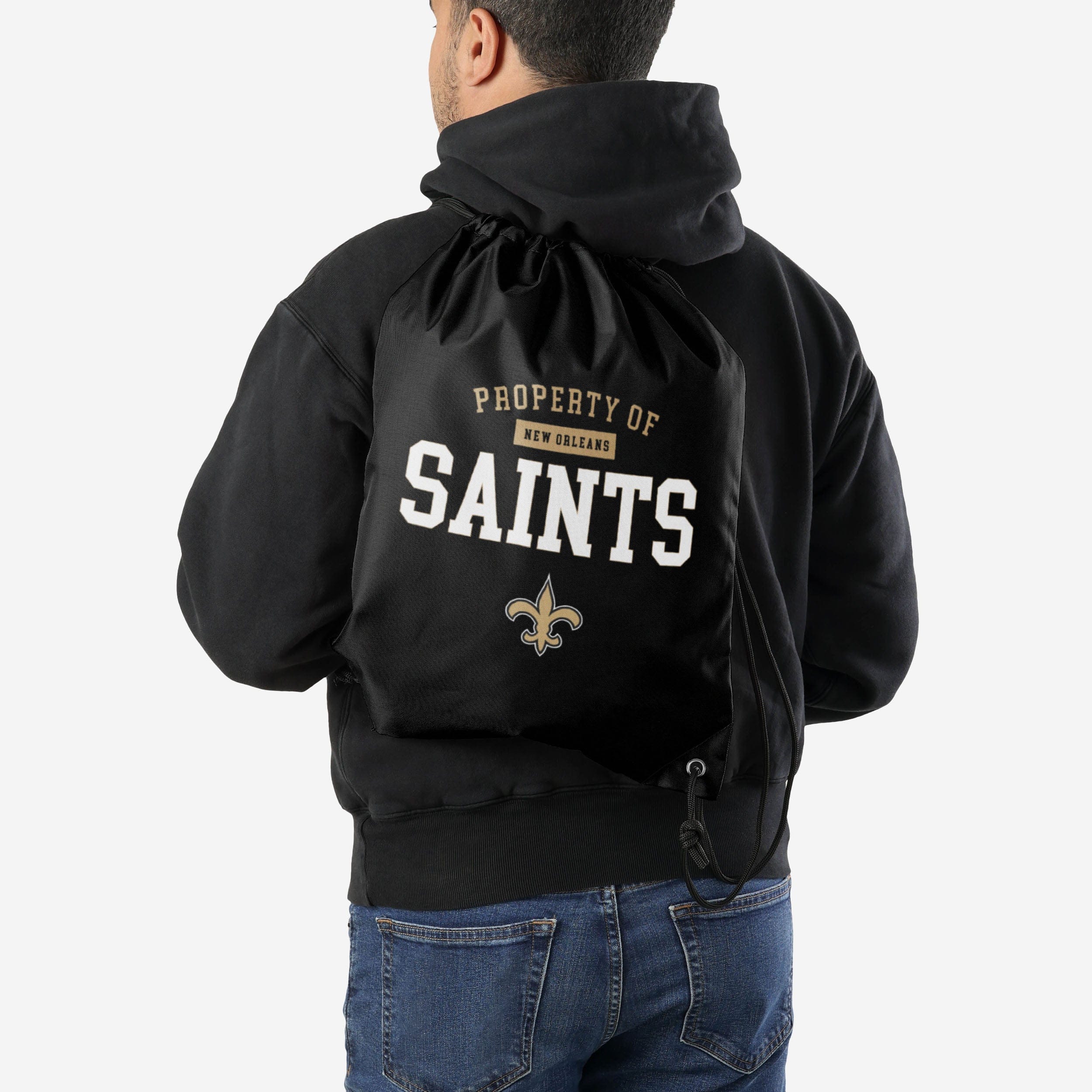 New Orleans Saints Property Of Drawstring Backpack 2 New Orleans Saints Property Of Drawstring Backpack