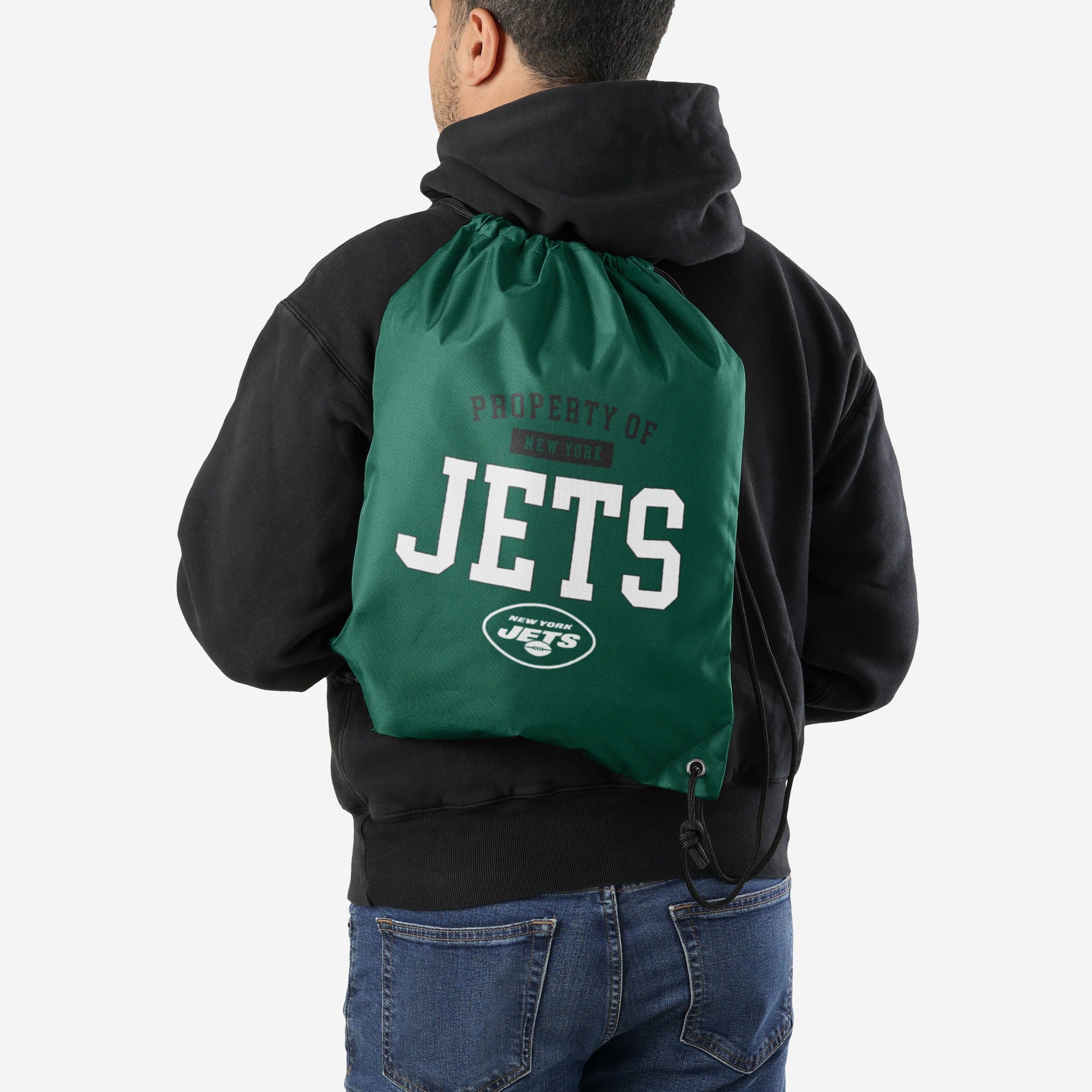 New York Jets Property Of Drawstring Backpack 2 New York Jets Property Of Drawstring Backpack