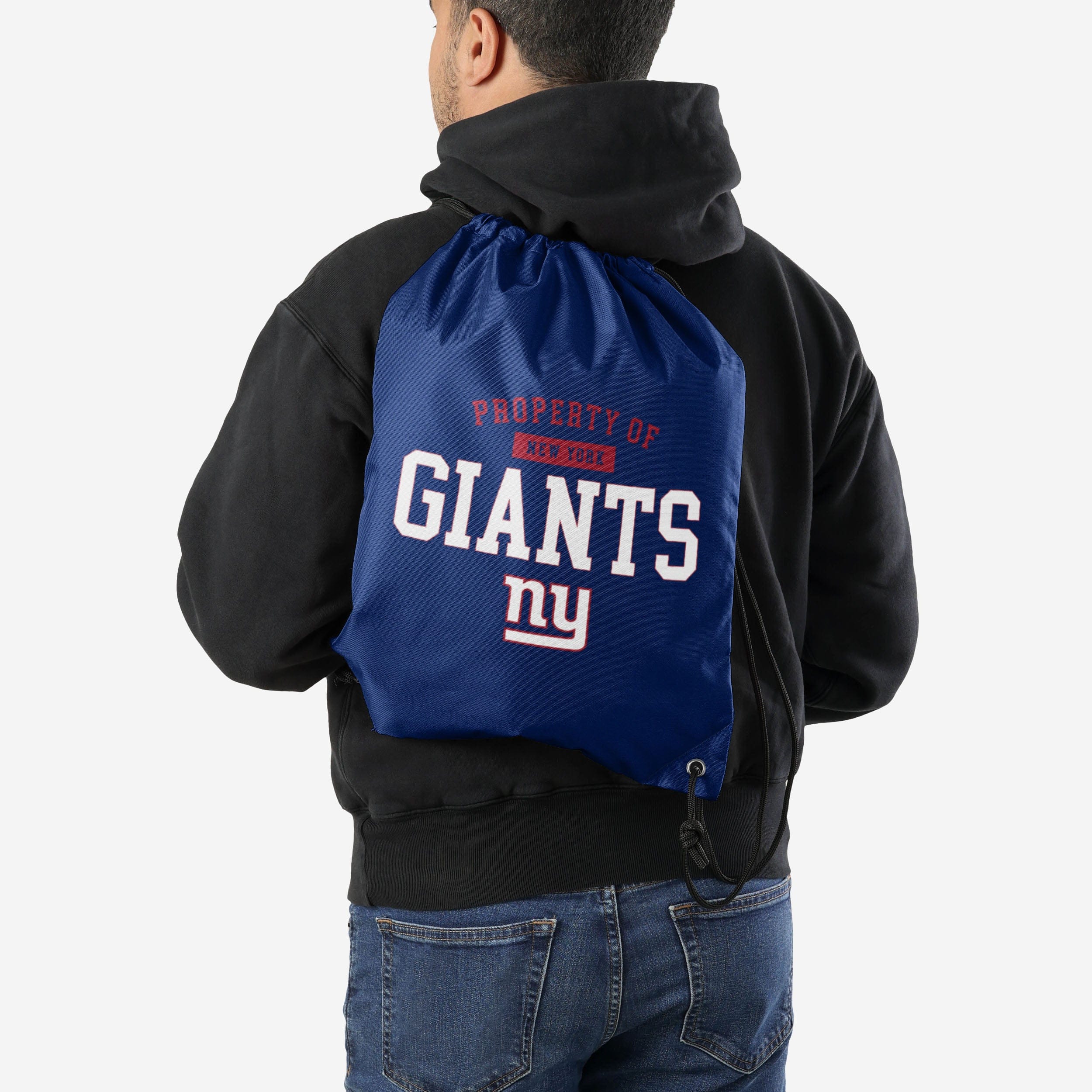 New York Giants Property Of Drawstring Backpack 2 New York Giants Property Of Drawstring Backpack