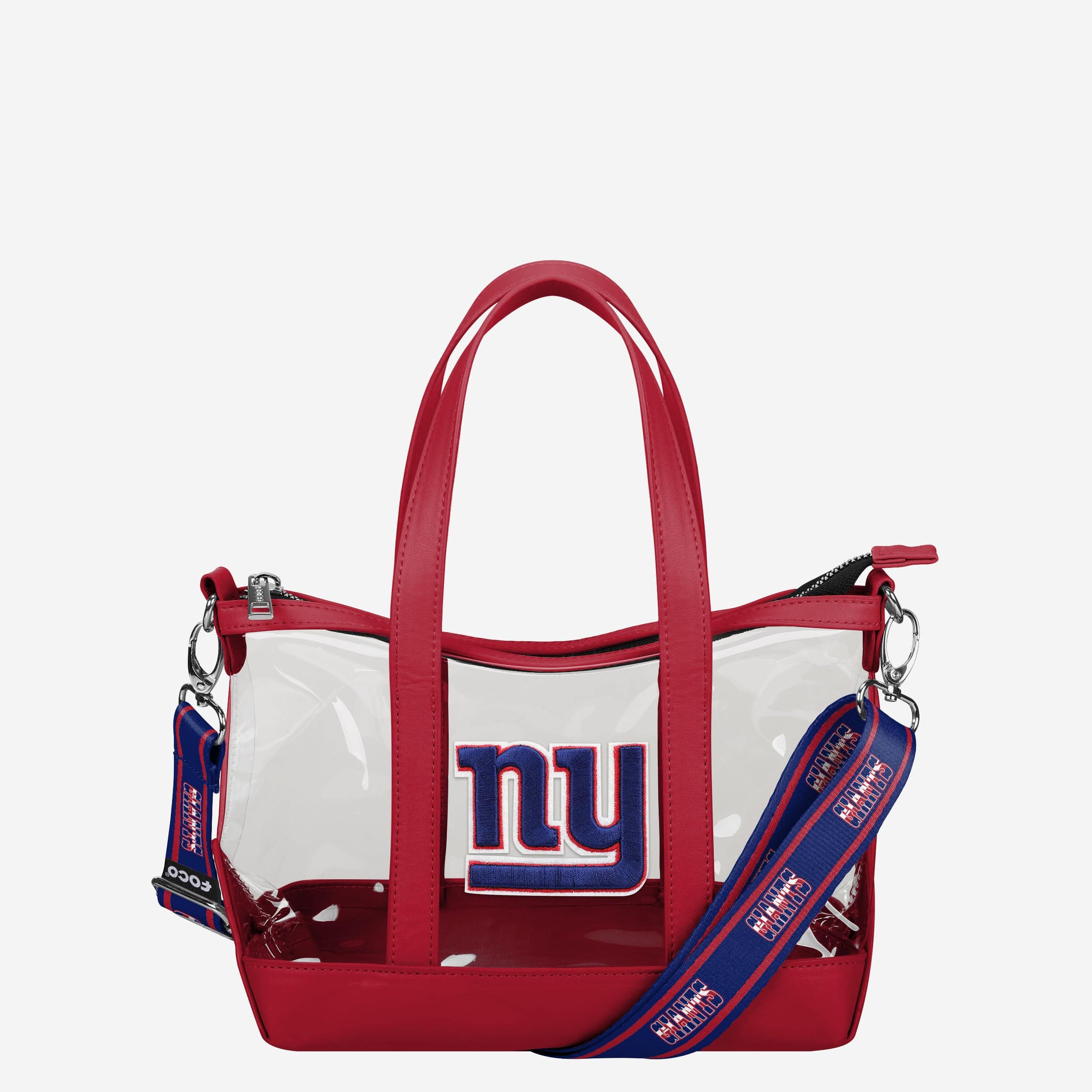 New York Giants Clear Crossbody Mini Tote Bag 1 New York Giants Clear Crossbody Mini Tote Bag
