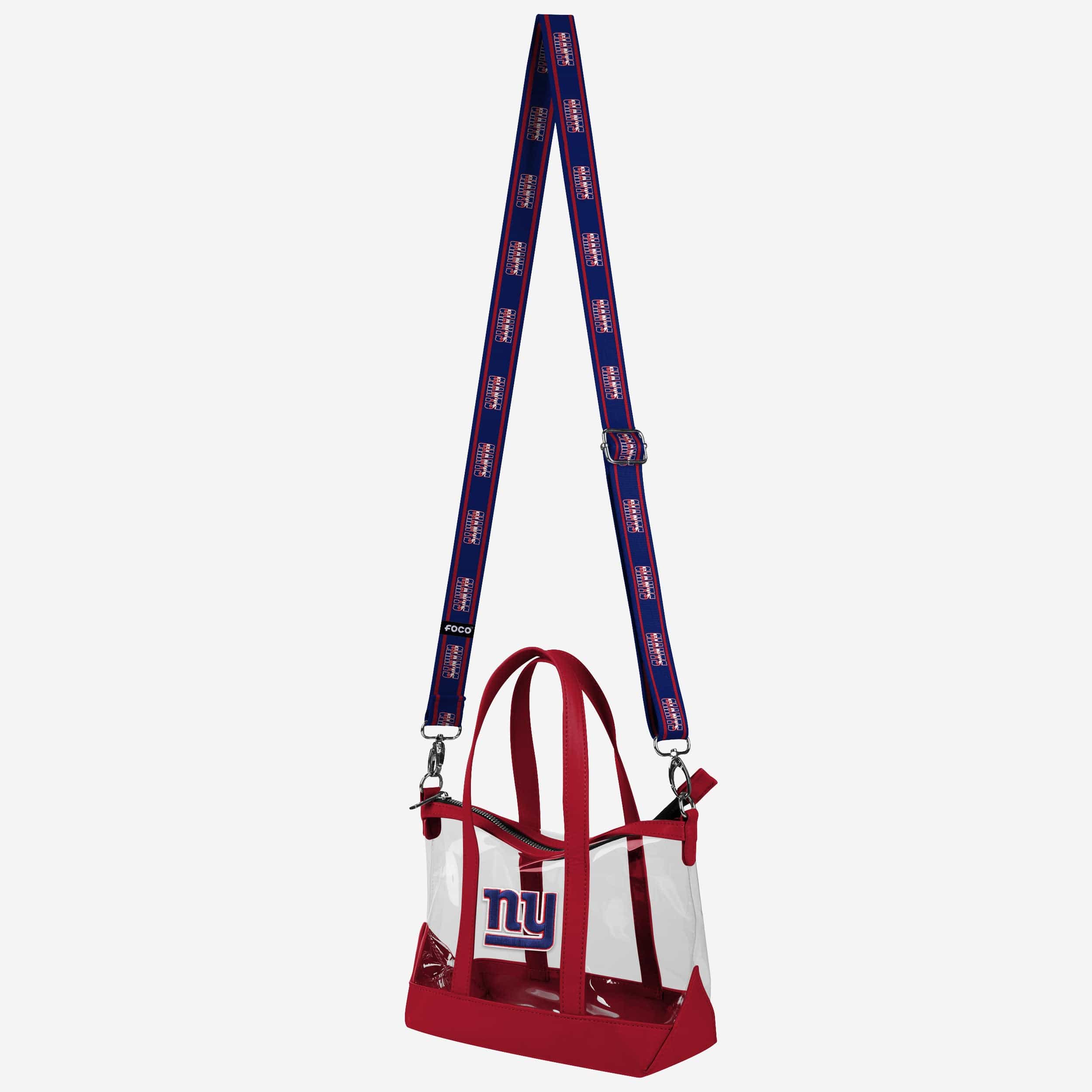 New York Giants Clear Crossbody Mini Tote Bag 2 New York Giants Clear Crossbody Mini Tote Bag