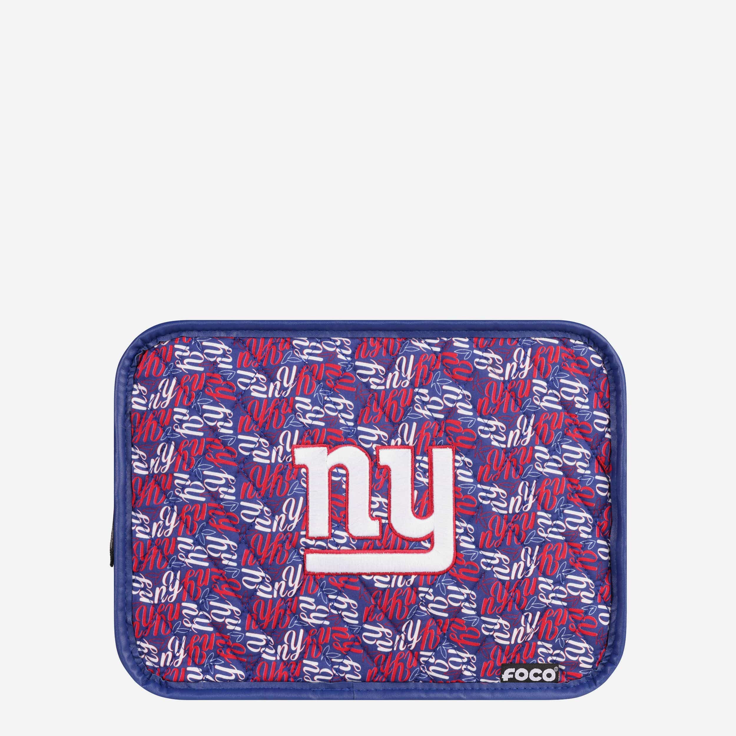 New York Giants Quilted Printed Cosmetic Bag 5 New York Giants Quilted Printed Cosmetic Bag