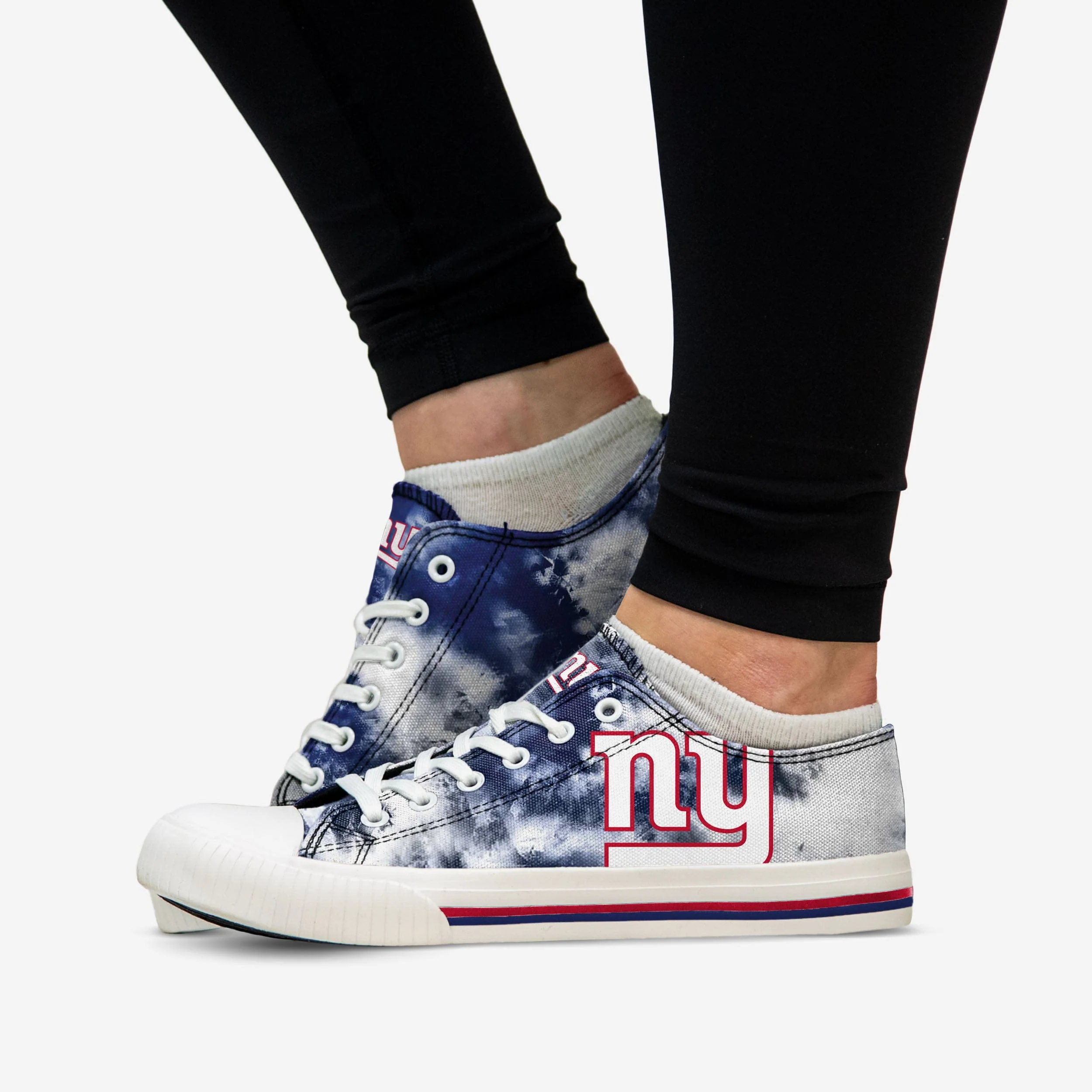 New York Giants Womens Low Top Tie-Dye Canvas Shoe 4 New York Giants Womens Low Top Tie-Dye Canvas Shoe