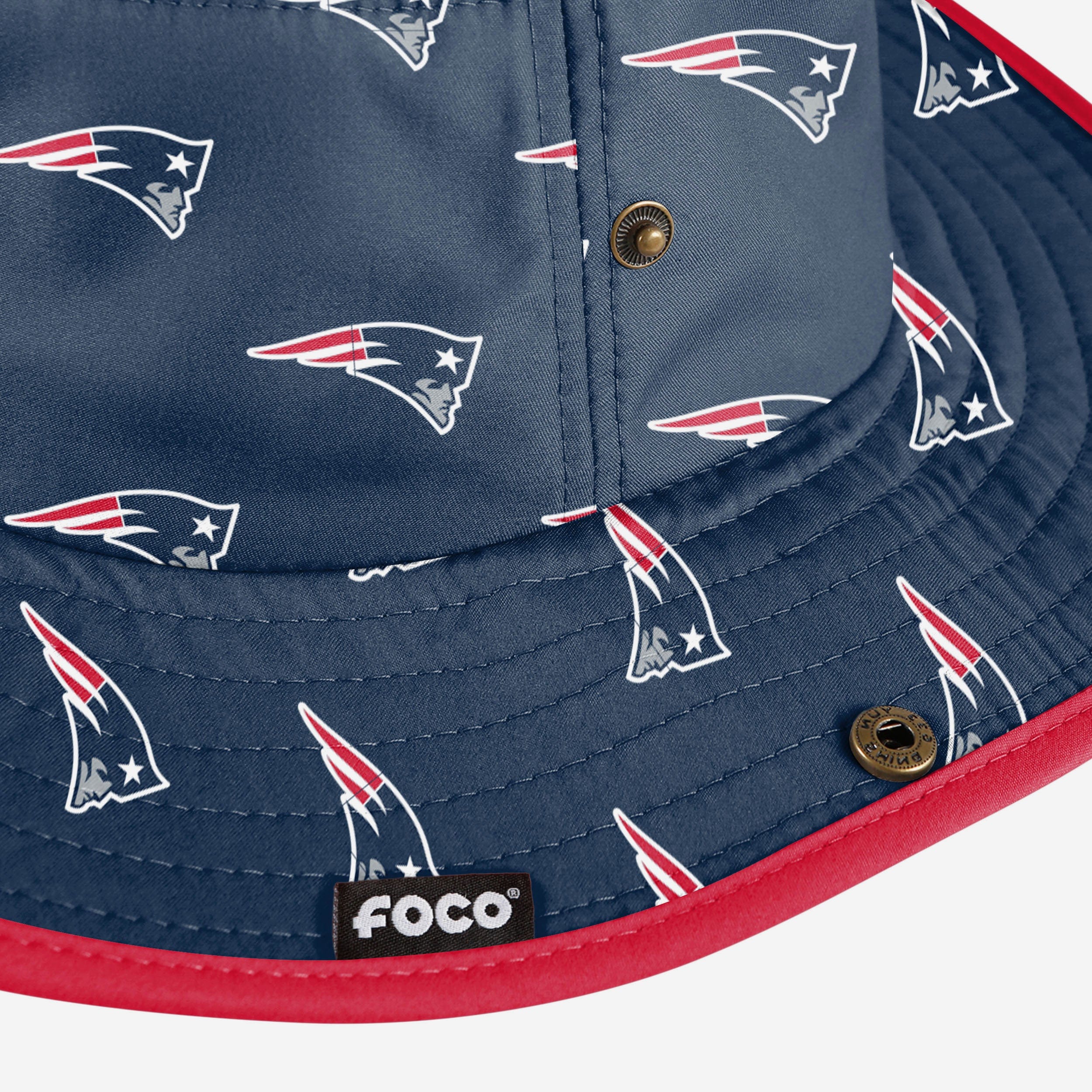 New England Patriots Womens Mini Print Hybrid Boonie Hat 3 New England Patriots Womens Mini Print Hybrid Boonie Hat