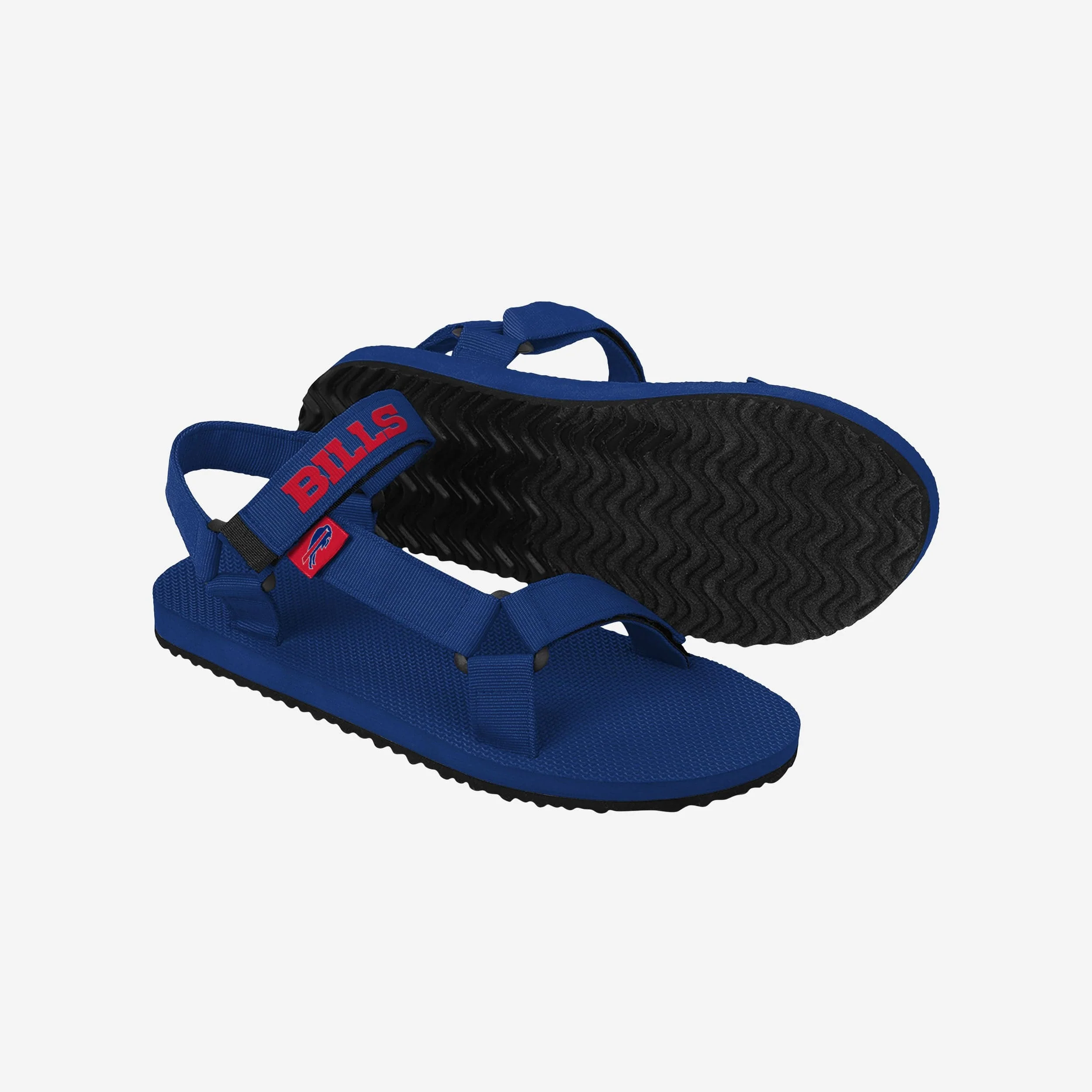 Buffalo Bills Mens Solid Strap Sandal 3 Buffalo Bills Mens Solid Strap Sandal