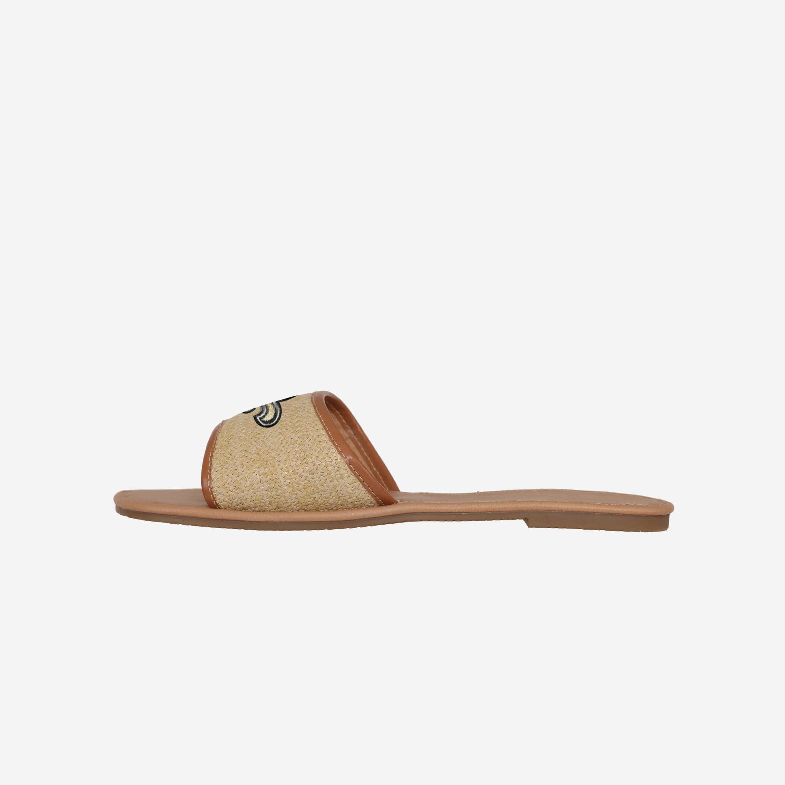 New Orleans Saints Womens Straw Slide 4 New Orleans Saints Womens Straw Slide