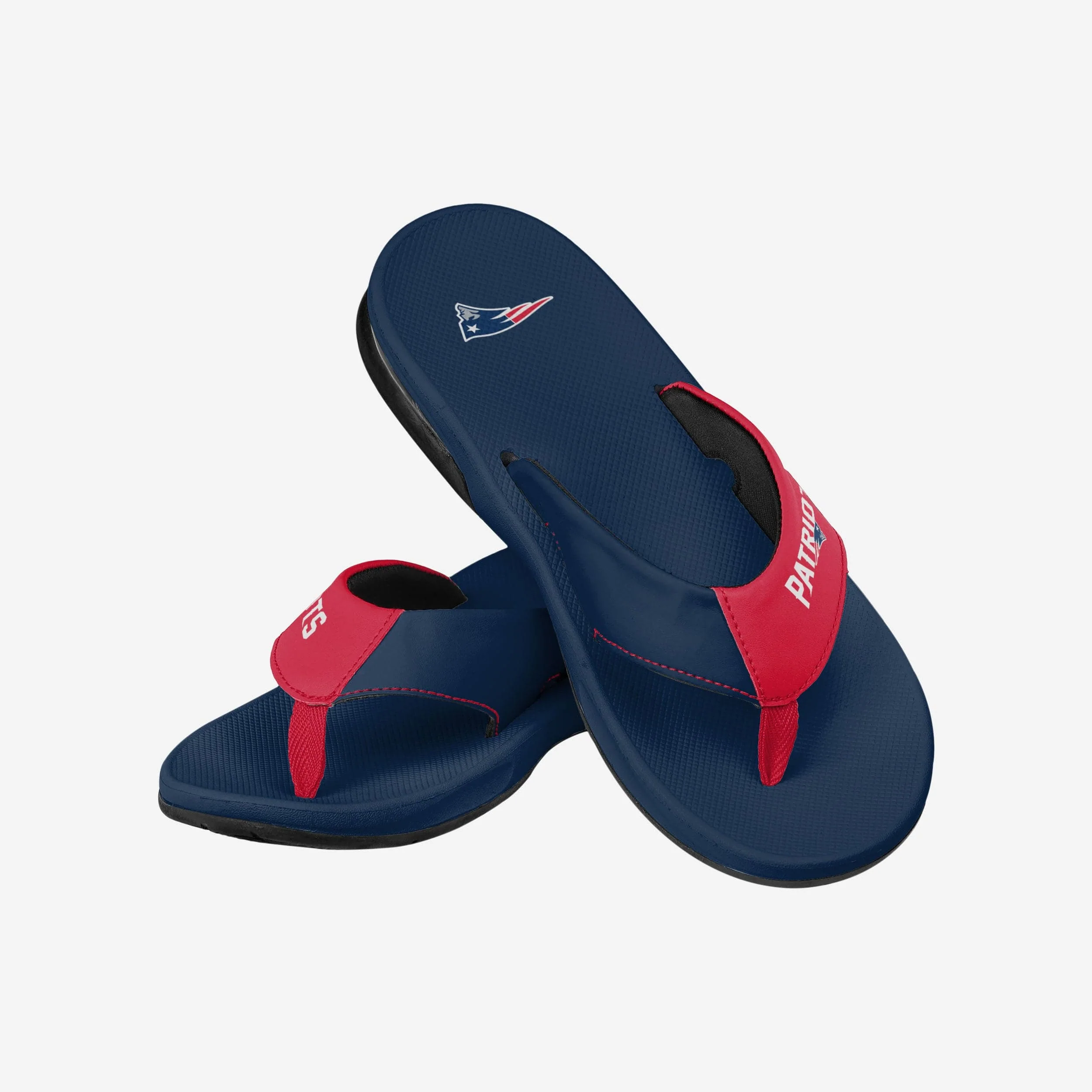 New England Patriots Team Color Contour Flip Flop 3 New England Patriots Team Color Contour Flip Flop
