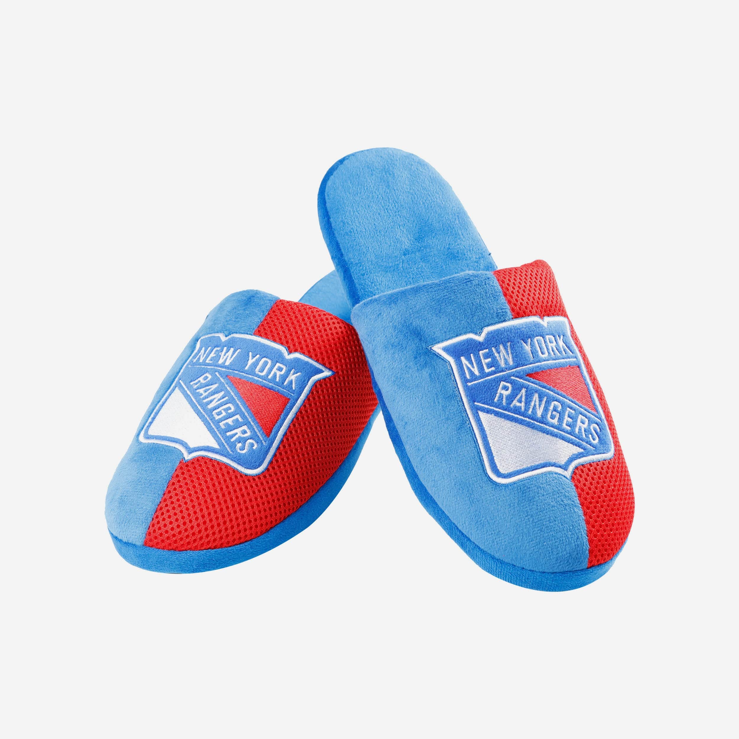 New York Rangers Team Logo Staycation Slipper 3 New York Rangers Team Logo Staycation Slipper