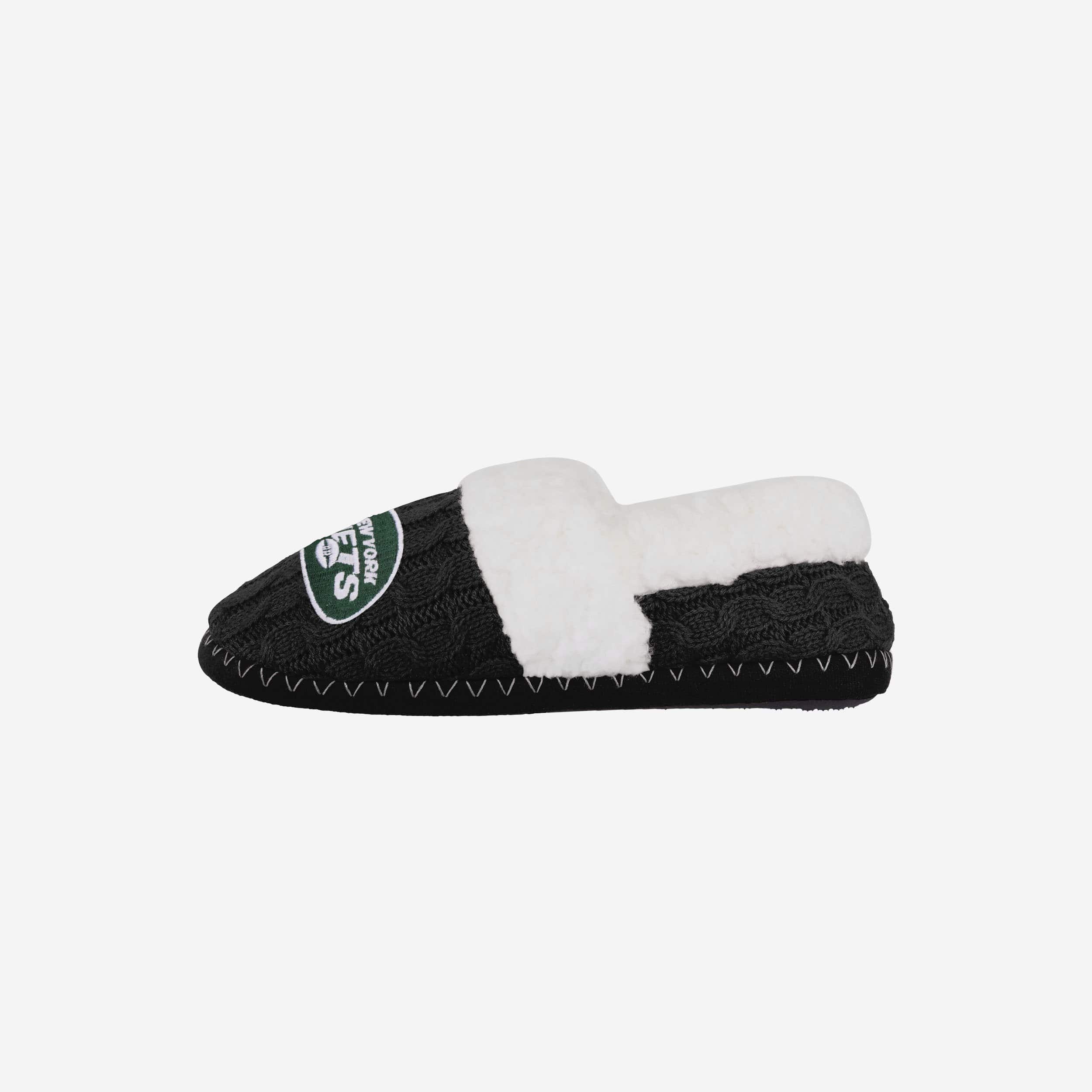 New York Jets Womens Team Color Moccasin Slipper