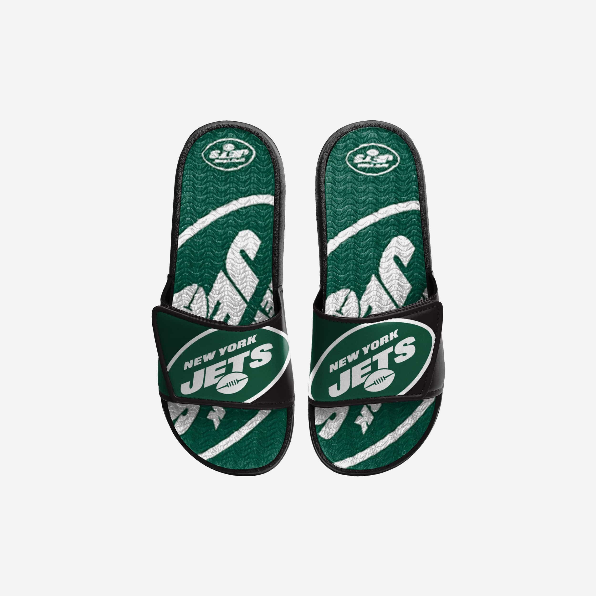 New York Jets Youth Colorblock Big Logo Gel Slide