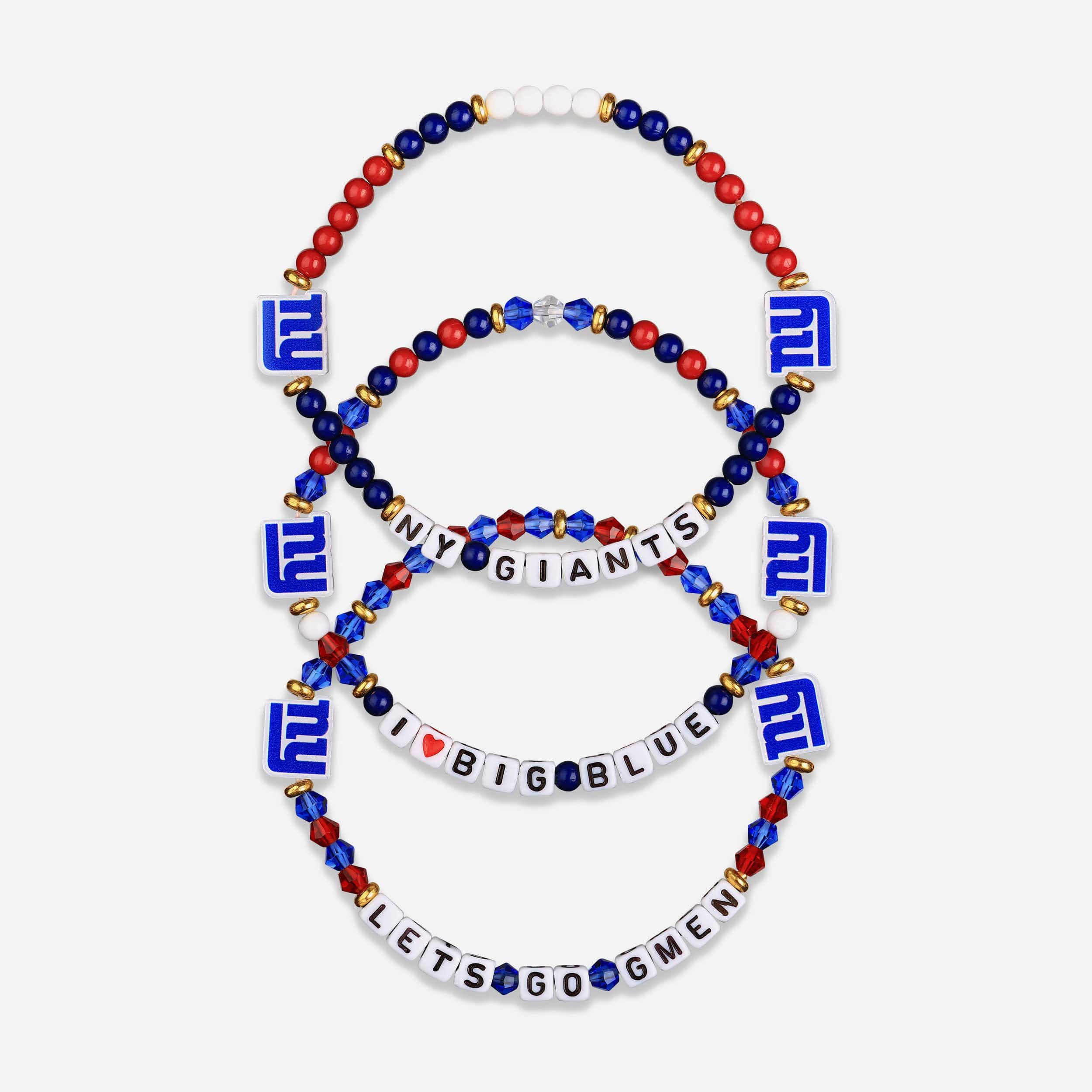 New York Giants 3 Pack Friendship Bracelet 1 New York Giants 3 Pack Friendship Bracelet