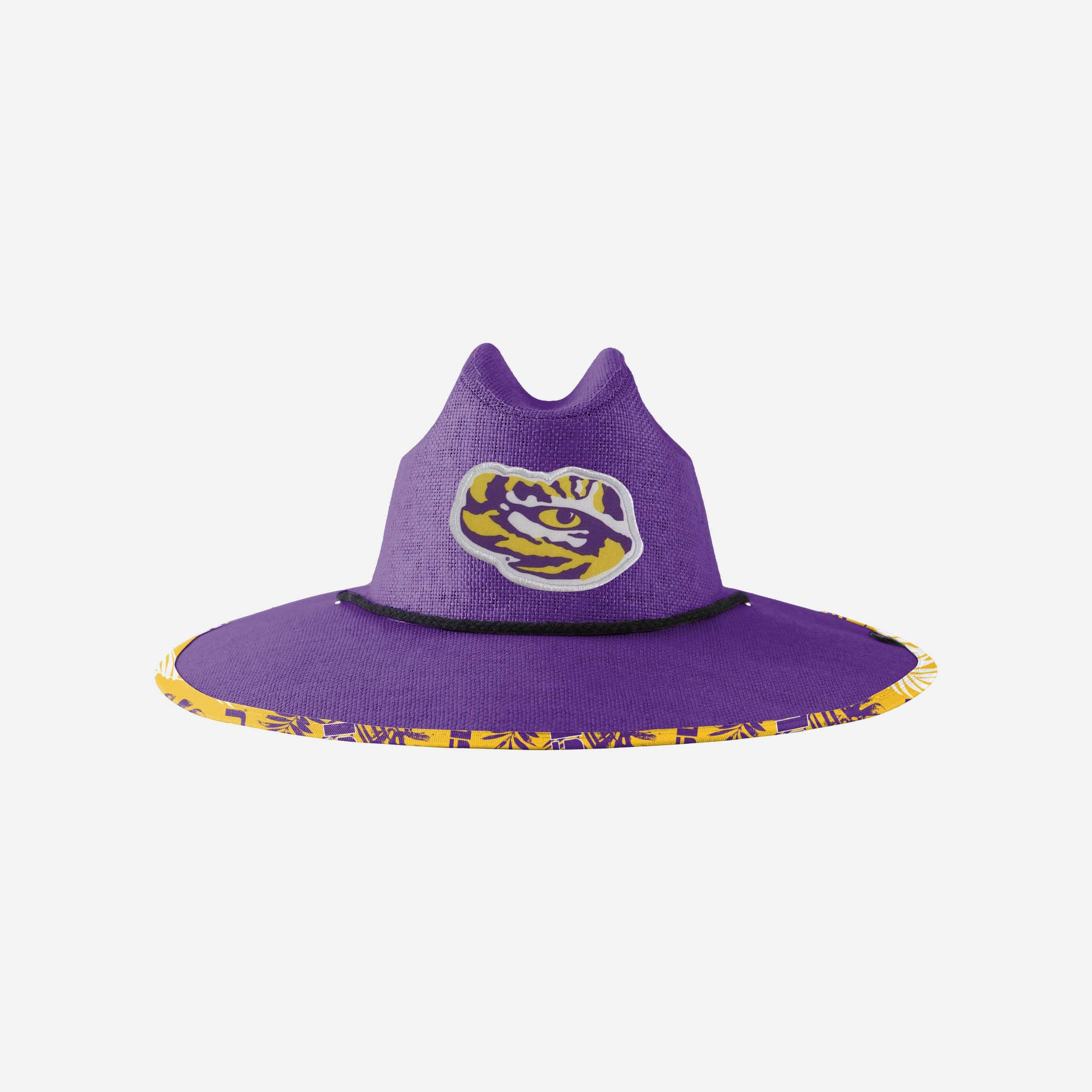 LSU Tigers Team Color Straw Hat 1 LSU Tigers Team Color Straw Hat