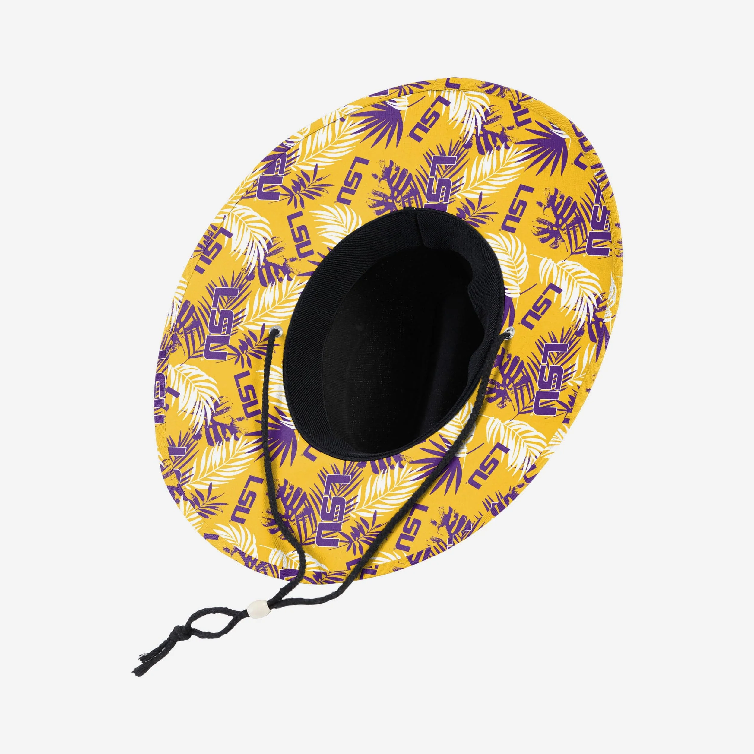 LSU Tigers Team Color Straw Hat 2 LSU Tigers Team Color Straw Hat