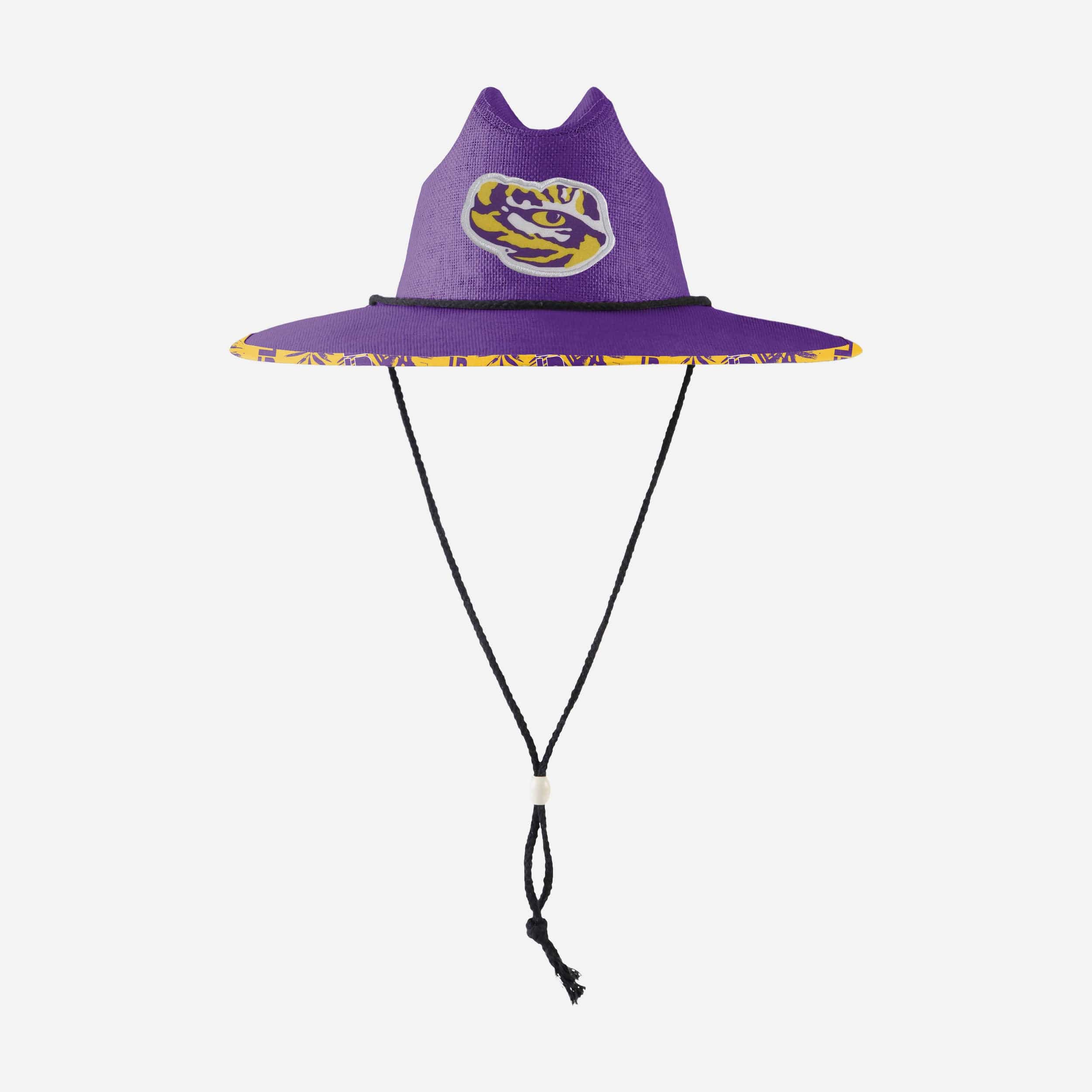 LSU Tigers Team Color Straw Hat 6 LSU Tigers Team Color Straw Hat