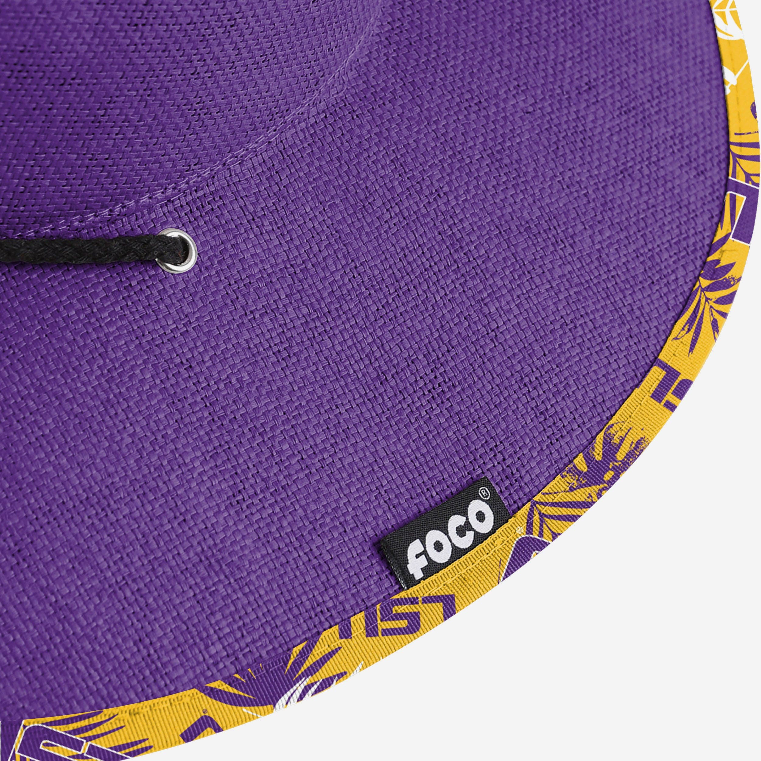 LSU Tigers Team Color Straw Hat 7 LSU Tigers Team Color Straw Hat