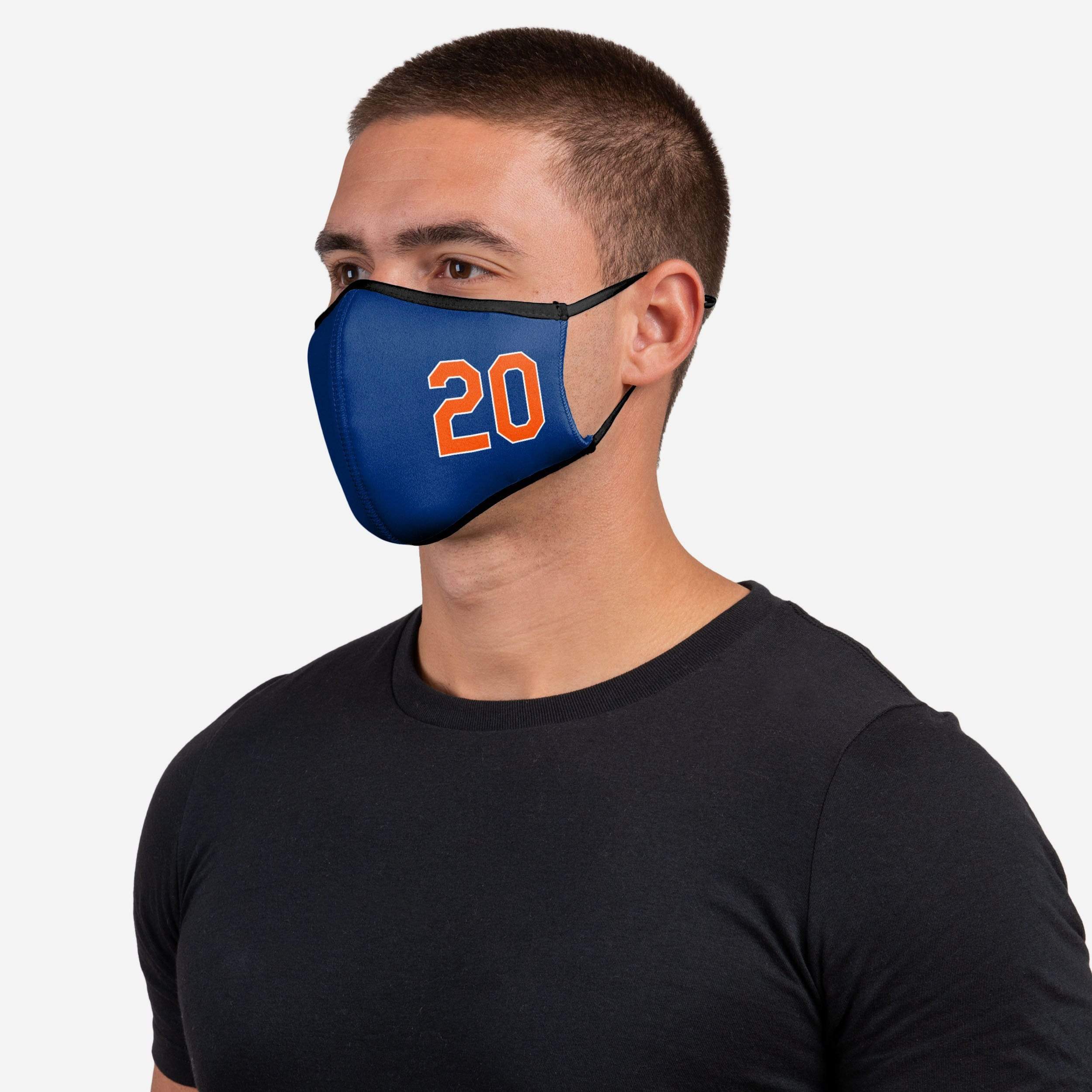 Pete Alonso New York Mets On-Field Adjustable Blue & Orange Sport Face Cover 2 Pete Alonso New York Mets On-Field Adjustable Blue & Orange Sport Face Cover