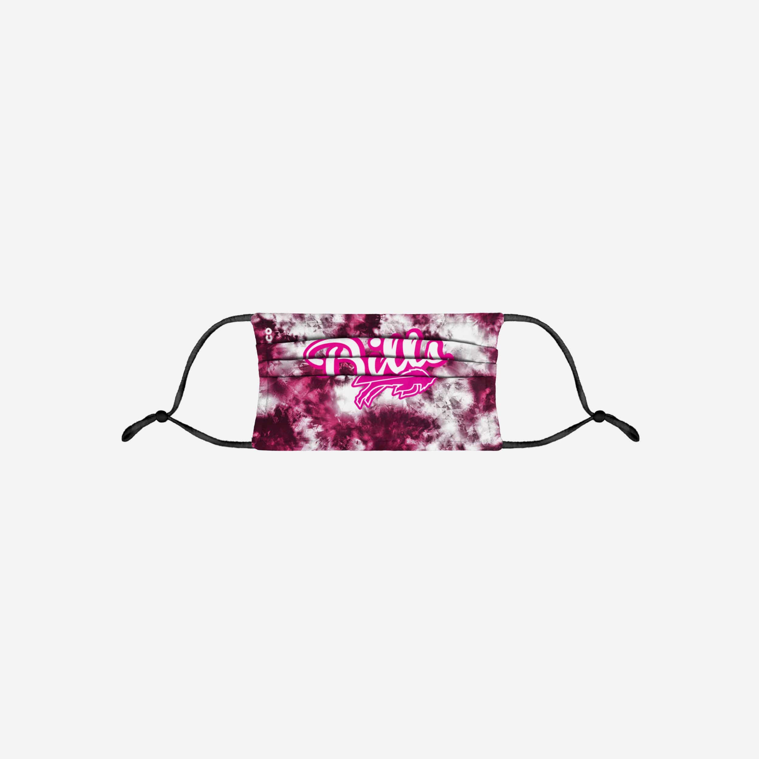 Buffalo Bills Pink Tie-Dye Adjustable Face Cover 5 Buffalo Bills Pink Tie-Dye Adjustable Face Cover