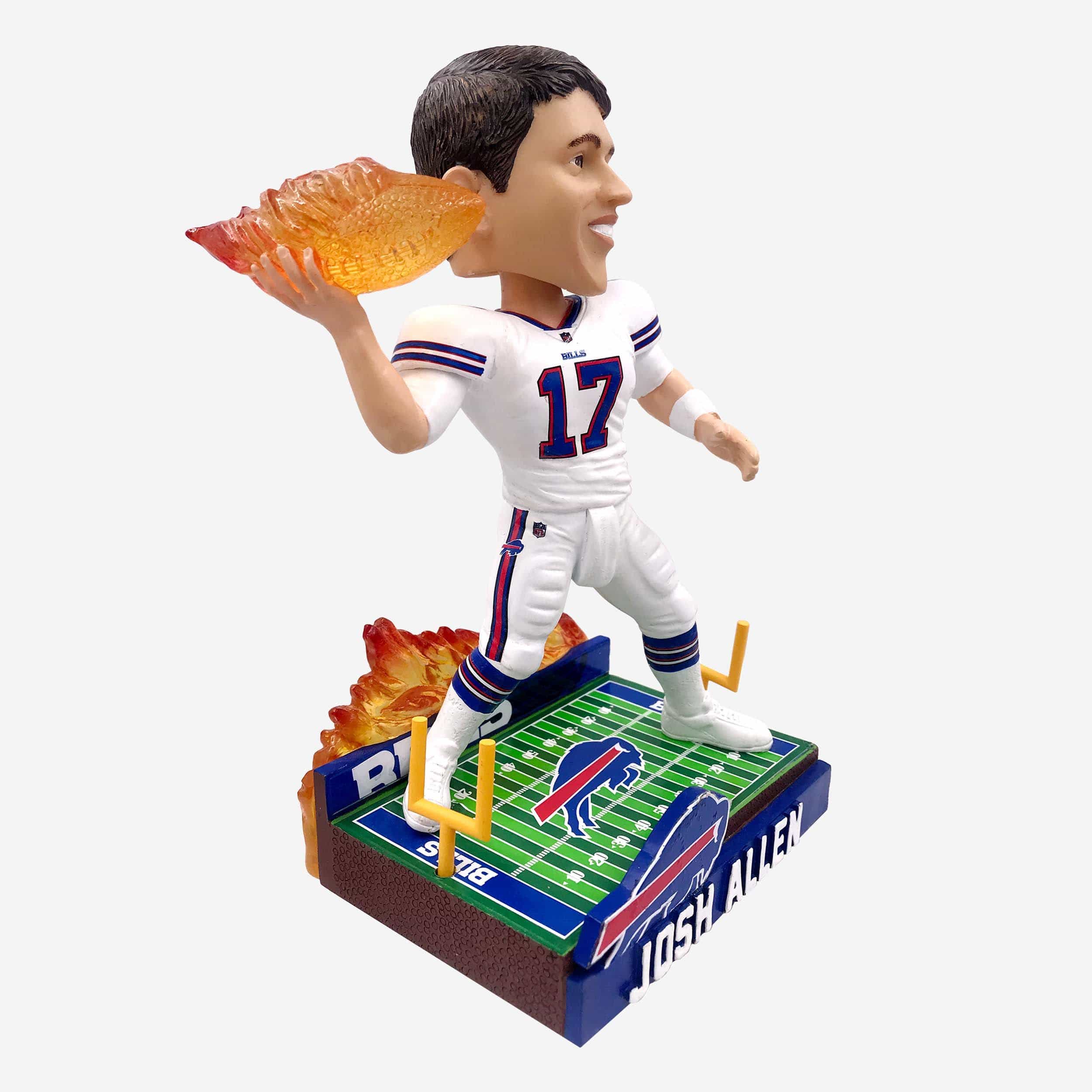 Josh Allen Buffalo Bills On Fire Bobblehead 3 Josh Allen Buffalo Bills On Fire Bobblehead