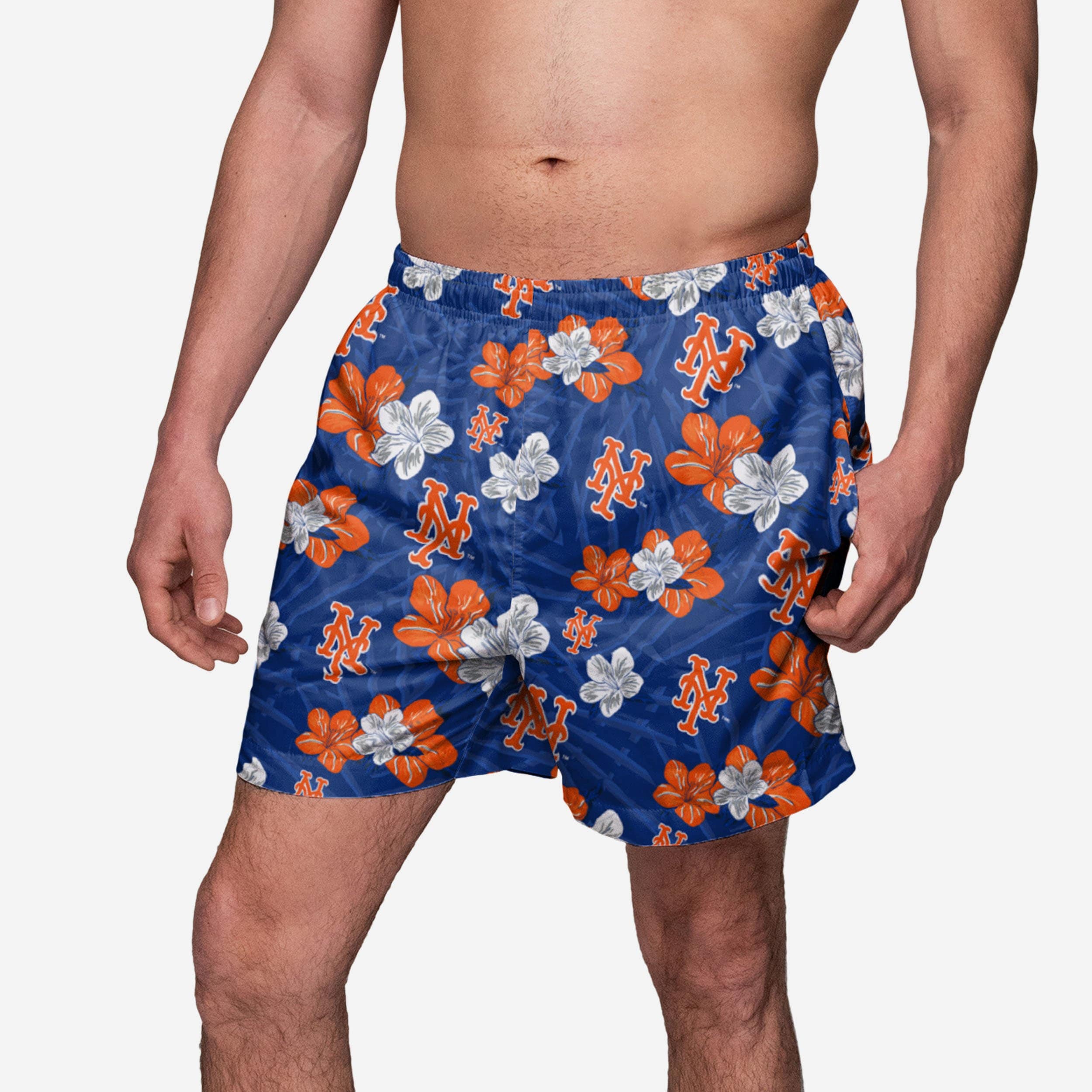 New York Mets Hibiscus Swimming Trunks