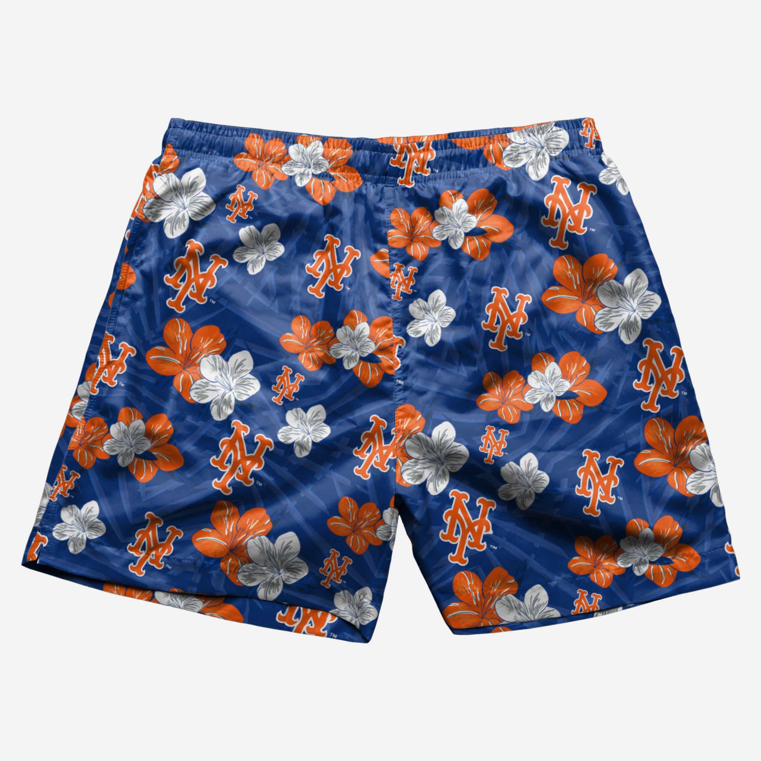 New York Mets Hibiscus Swimming Trunks 2 New York Mets Hibiscus Swimming Trunks