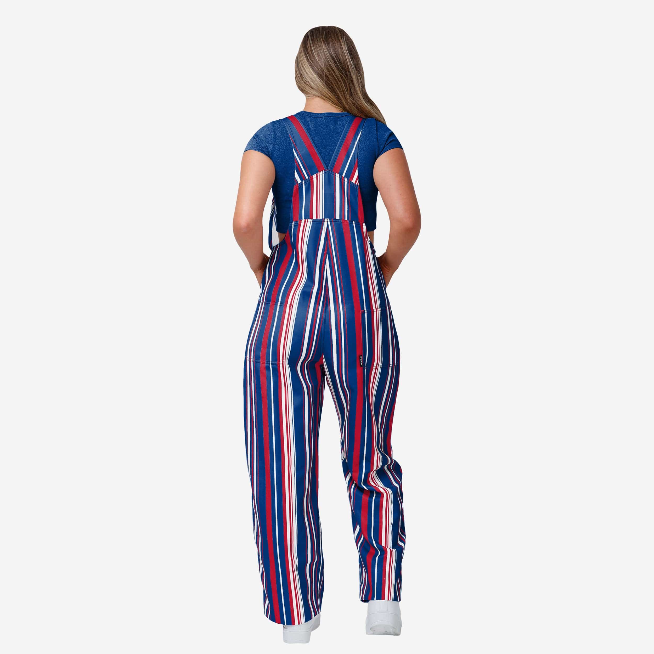 New York Giants Womens Hyper Stripe Bib Overalls 2 New York Giants Womens Hyper Stripe Bib Overalls