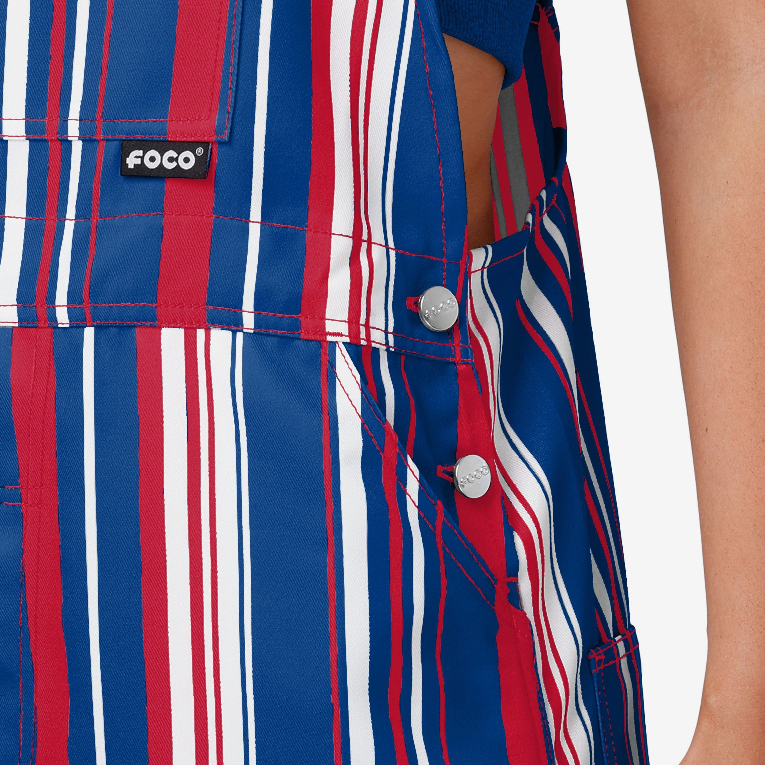 New York Giants Womens Hyper Stripe Bib Overalls 5 New York Giants Womens Hyper Stripe Bib Overalls