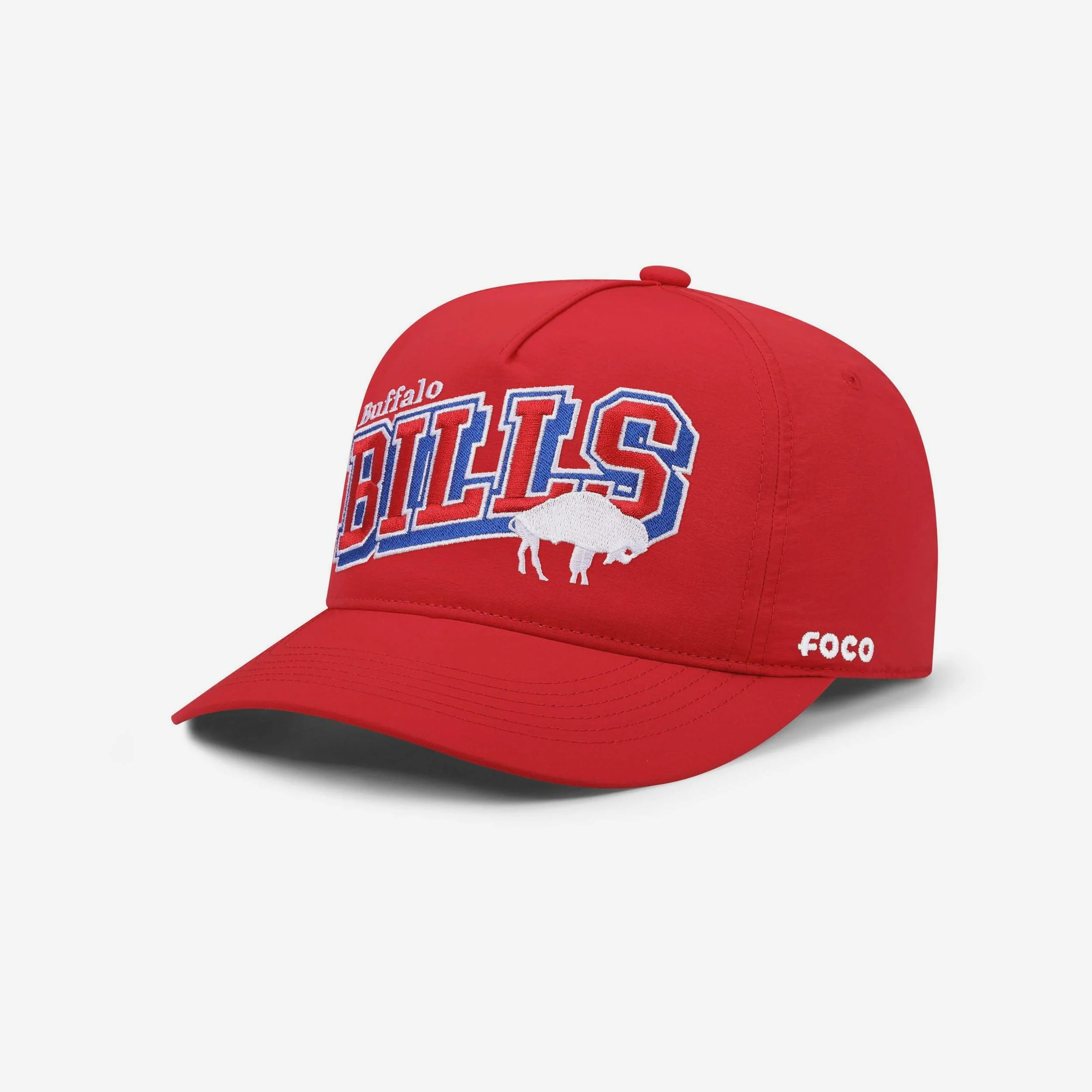 Buffalo Bills Retro Wavy Wordmark Poly Marquee RF Cap