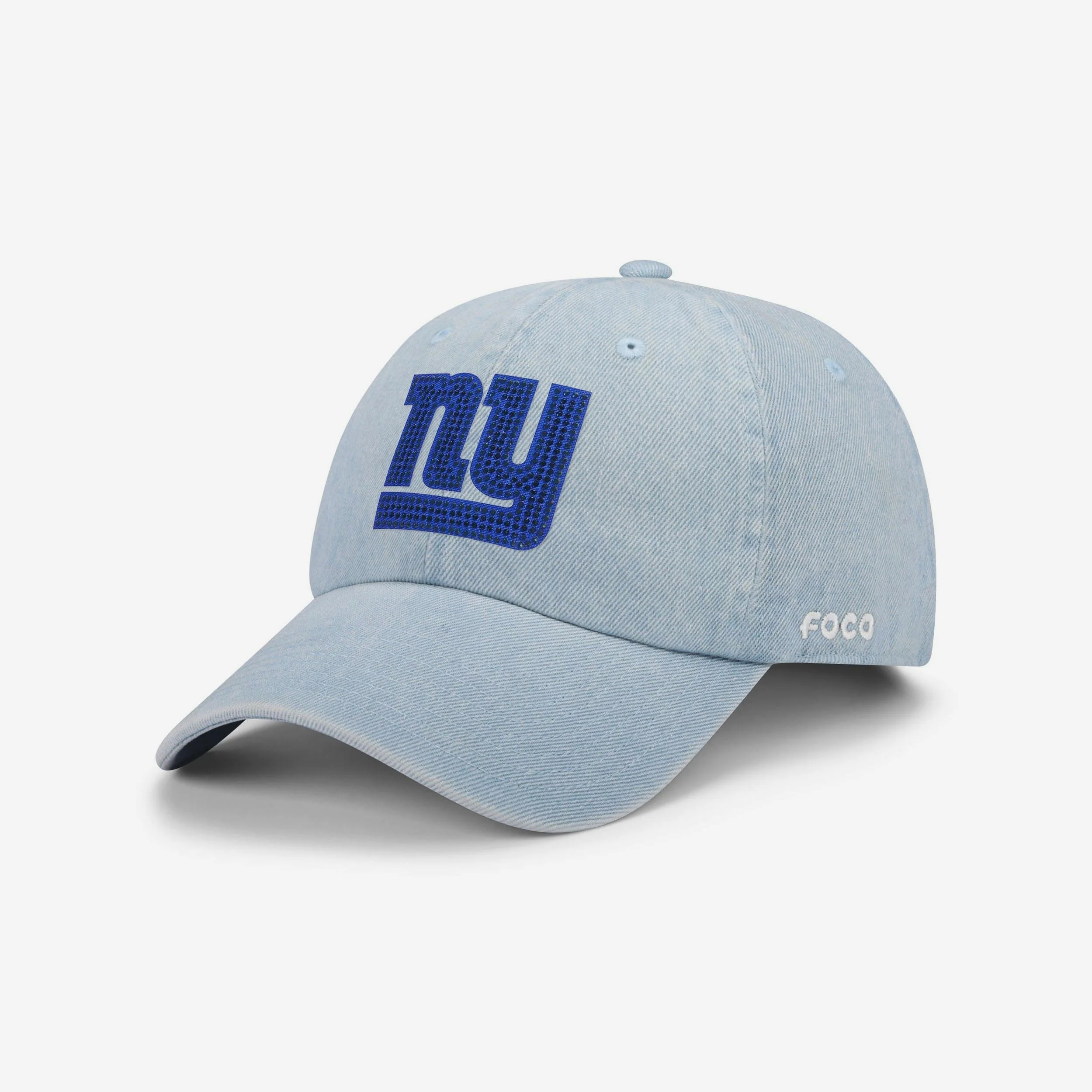New York Giants Rhinestone Logo Denim Casual Cap