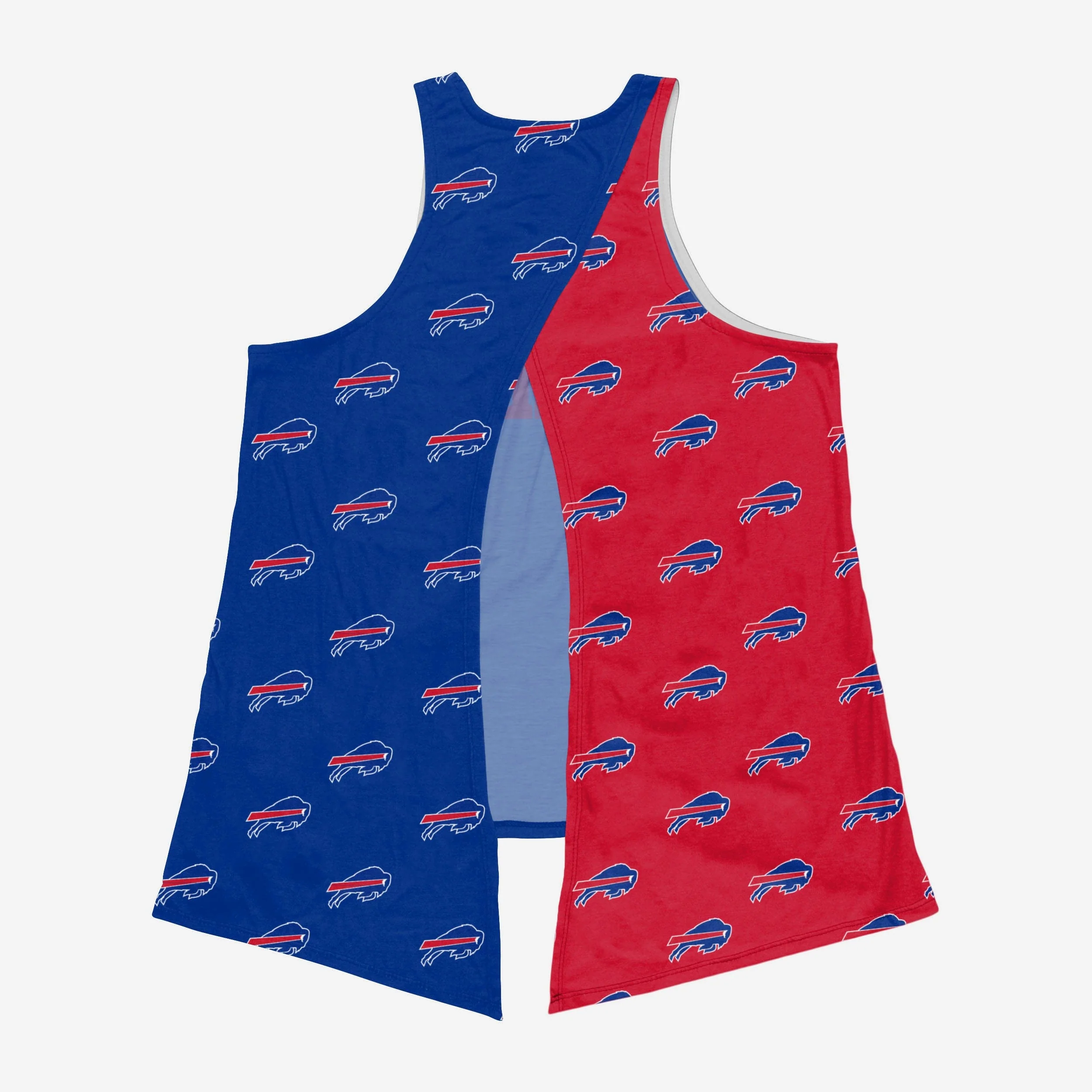 Buffalo Bills Womens Wordmark Mini Print Tie-Breaker Sleeveless Top 3 Buffalo Bills Womens Wordmark Mini Print Tie-Breaker Sleeveless Top