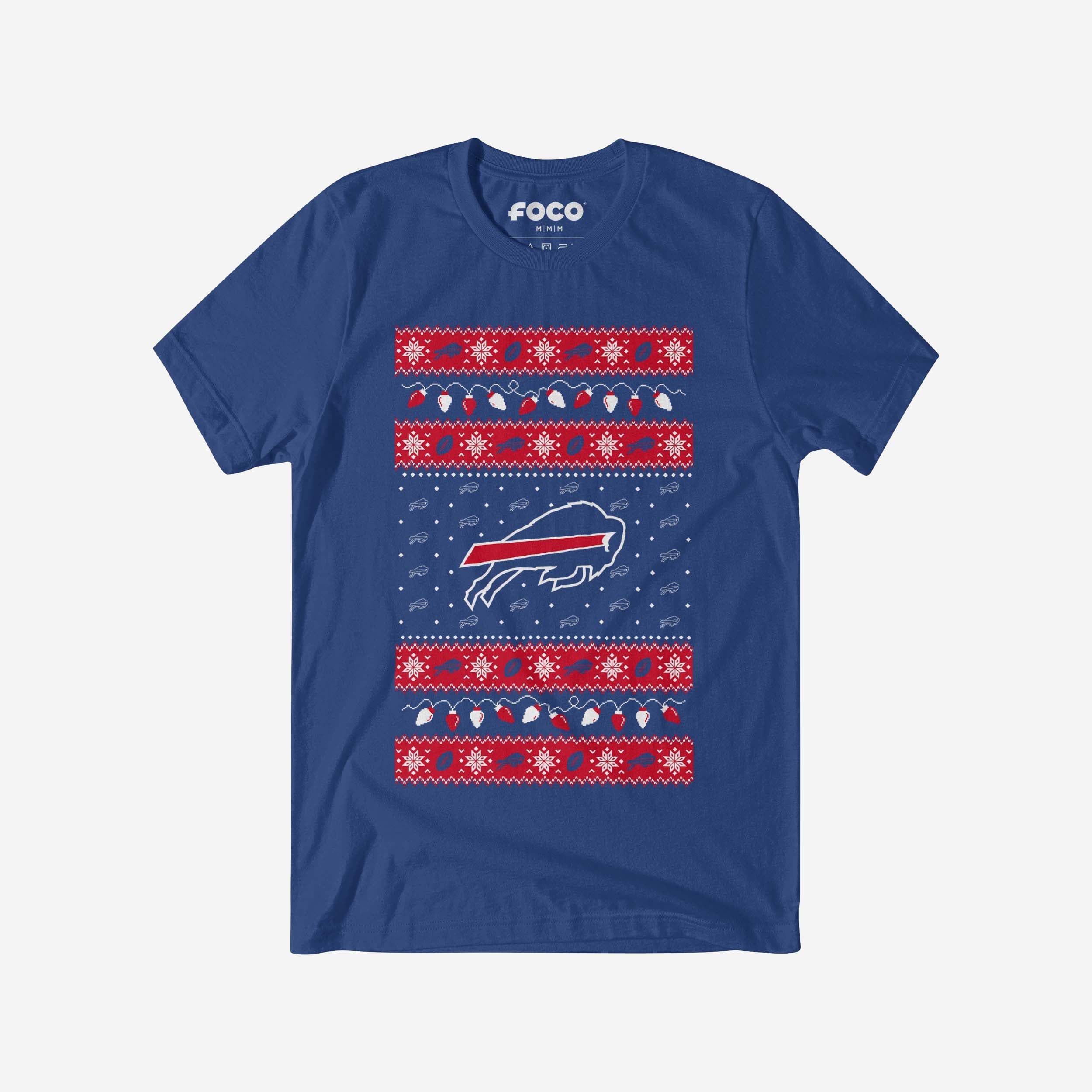 Buffalo Bills Holiday Lights Sweater T-Shirt