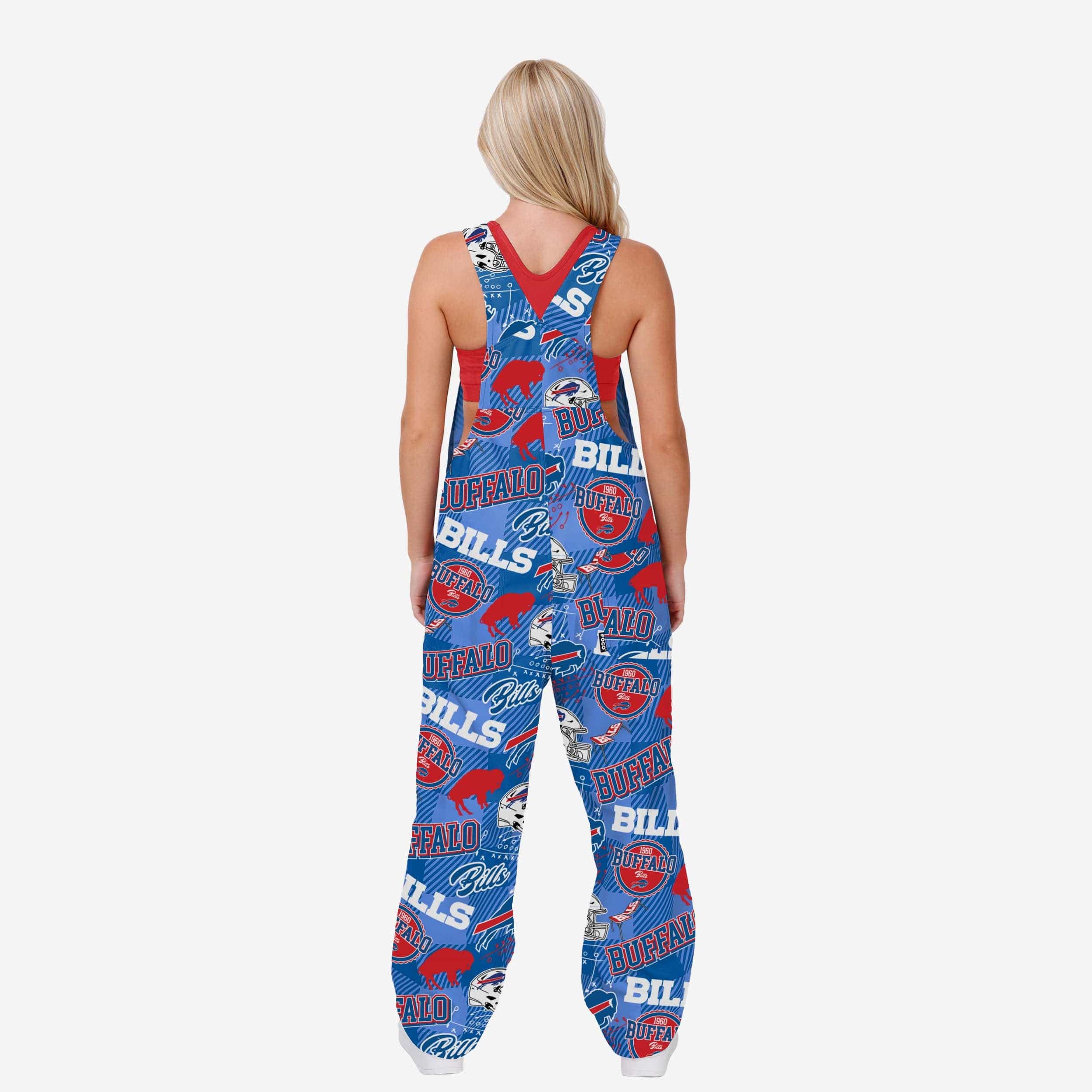 Buffalo Bills Womens Historic Print Bib Overalls 2 Buffalo Bills Womens Historic Print Bib Overalls