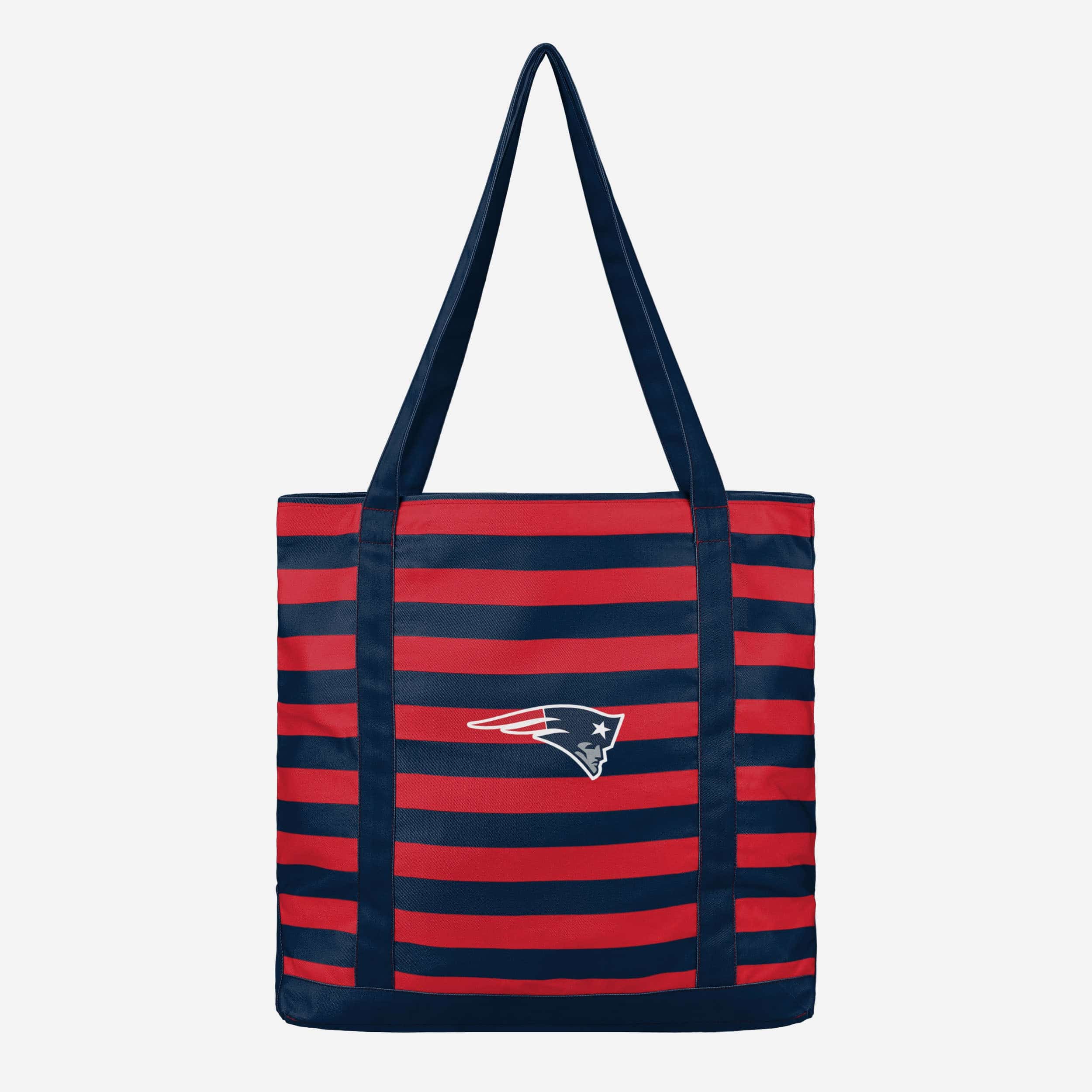 New England Patriots Team Stripe Canvas Tote Bag 1 New England Patriots Team Stripe Canvas Tote Bag