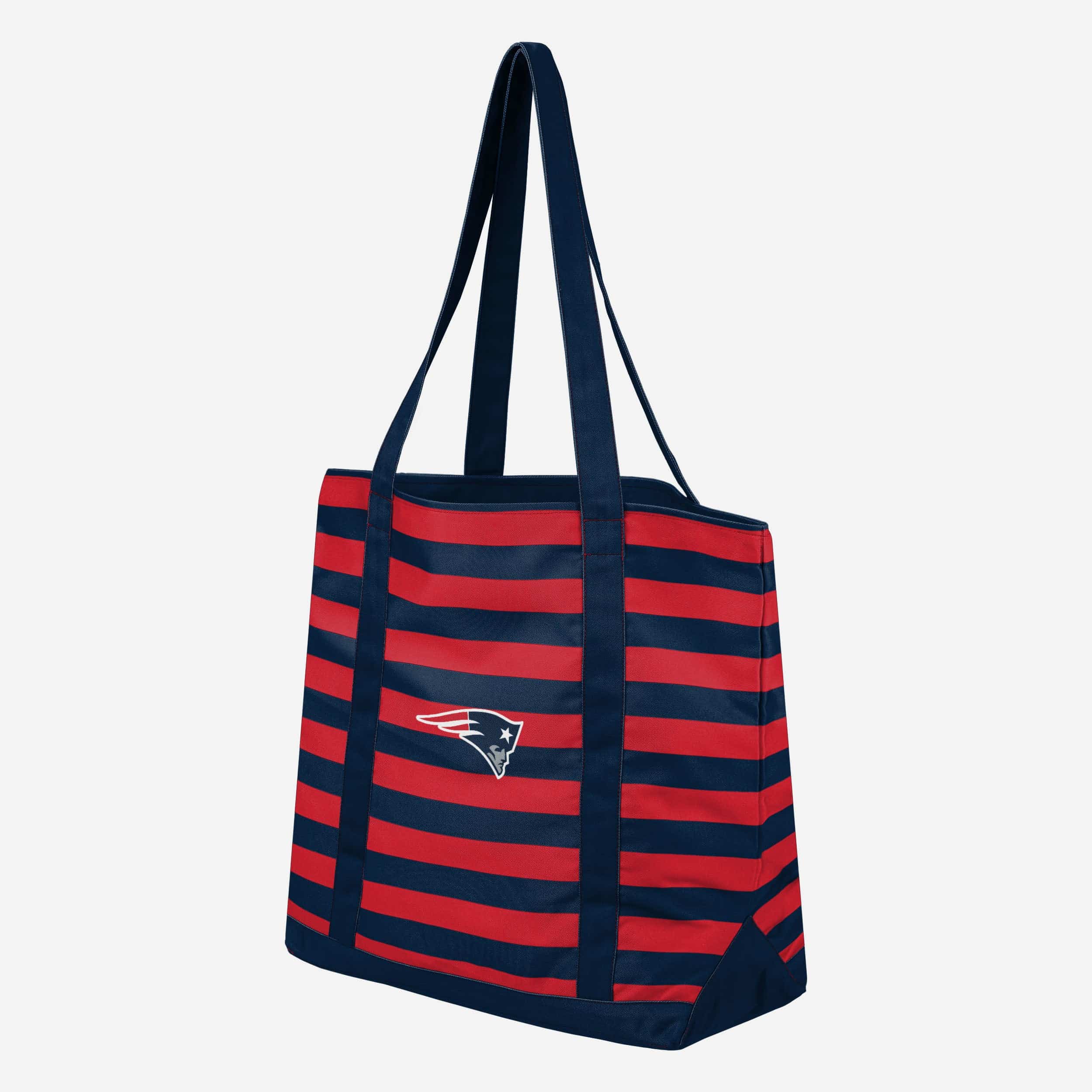 New England Patriots Team Stripe Canvas Tote Bag 2 New England Patriots Team Stripe Canvas Tote Bag