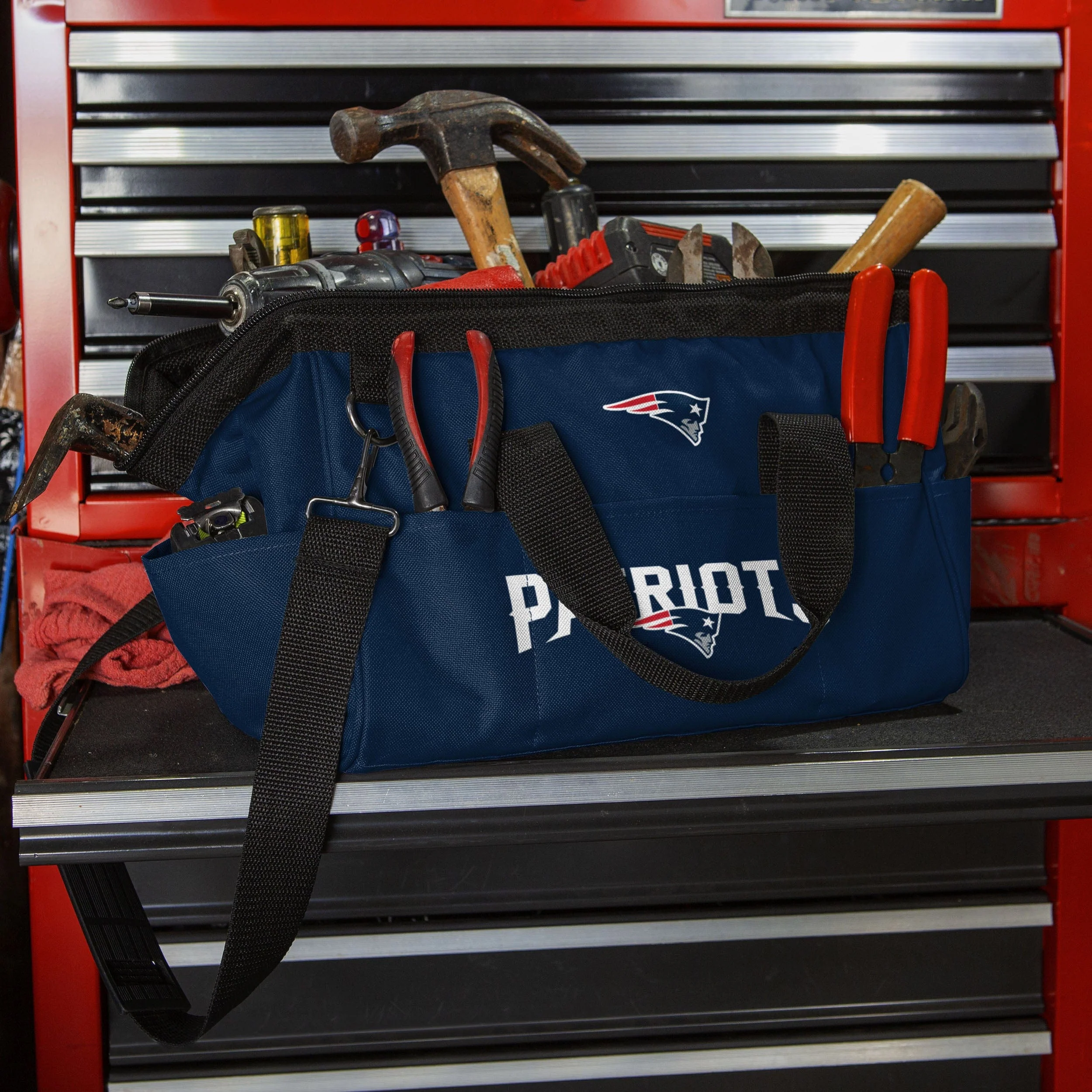 New England Patriots Big Logo Tool Bag 4 New England Patriots Big Logo Tool Bag