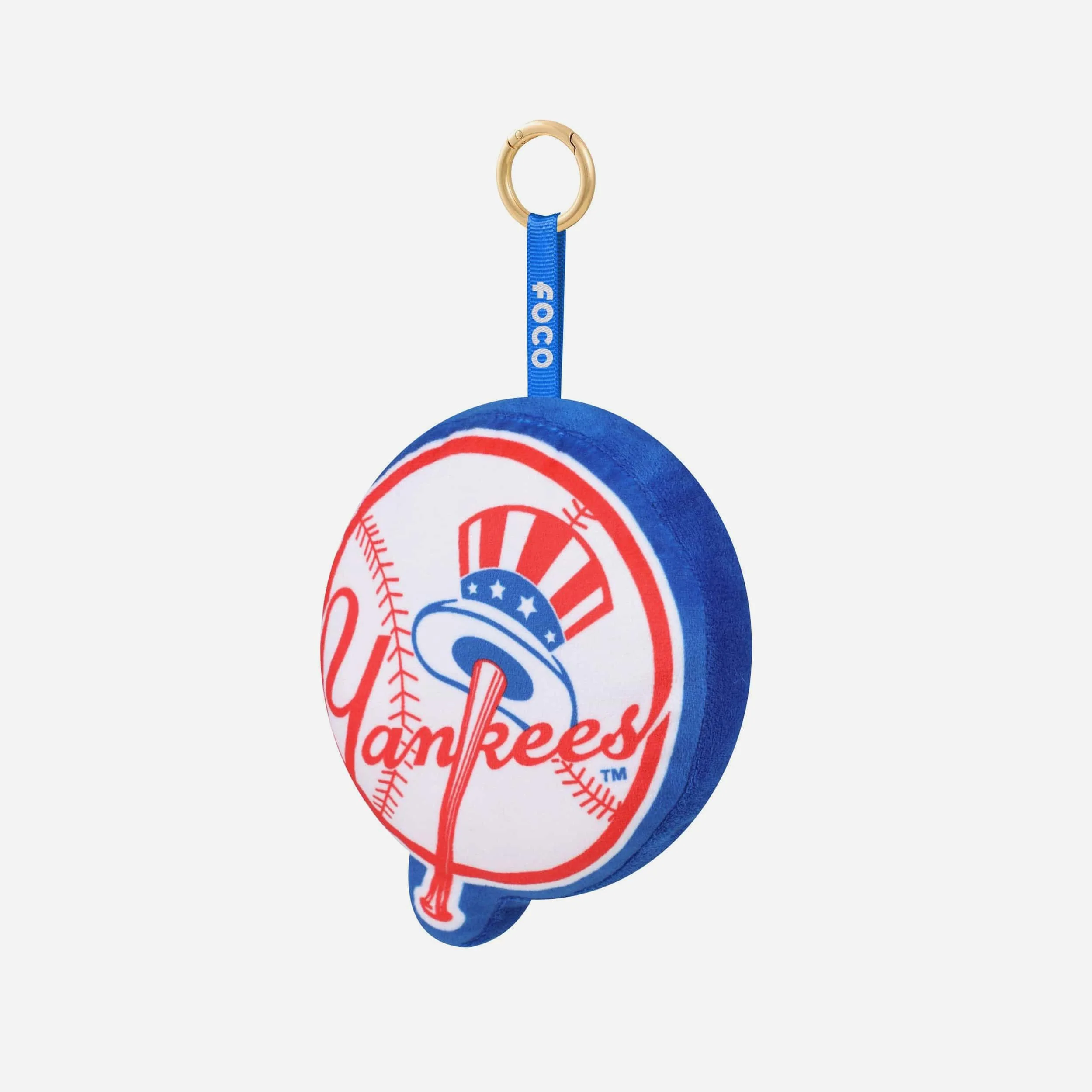 New York Yankees Plush Team Logo Bag Charm Keychain 3 New York Yankees Plush Team Logo Bag Charm Keychain