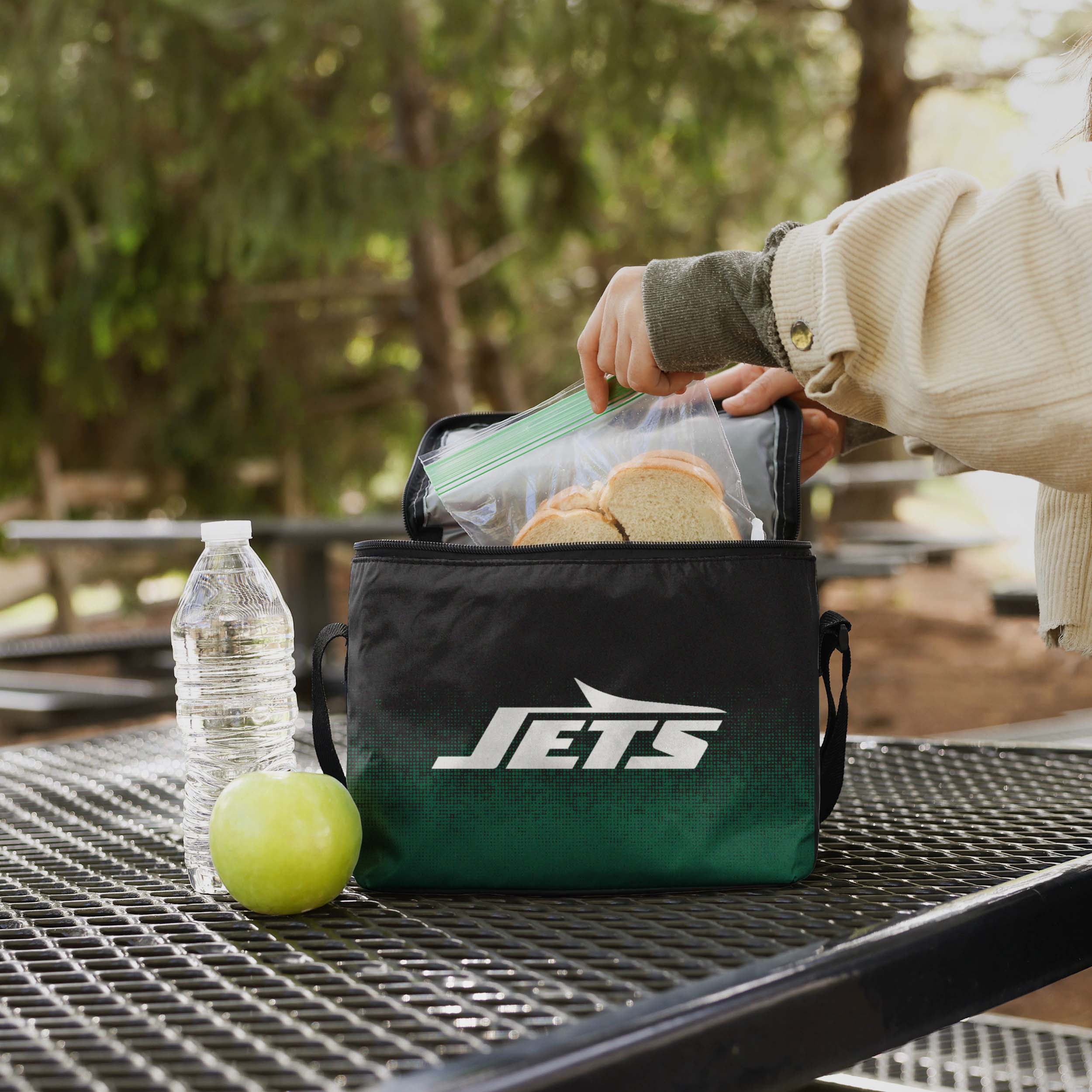 New York Jets Big Logo Gradient 6 Pack Cooler 3 New York Jets Big Logo Gradient 6 Pack Cooler