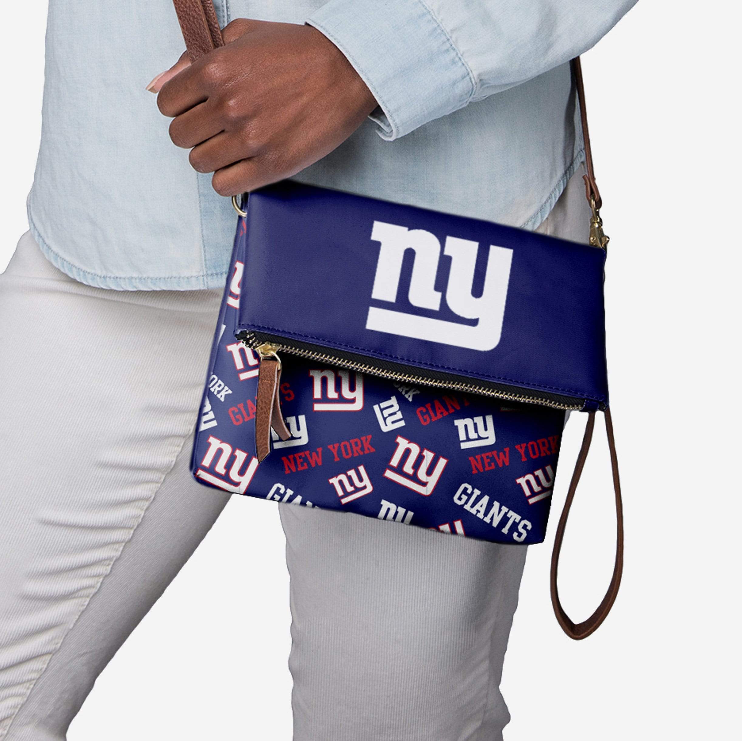 New York Giants Printed Collection Foldover Tote Bag 2 New York Giants Printed Collection Foldover Tote Bag