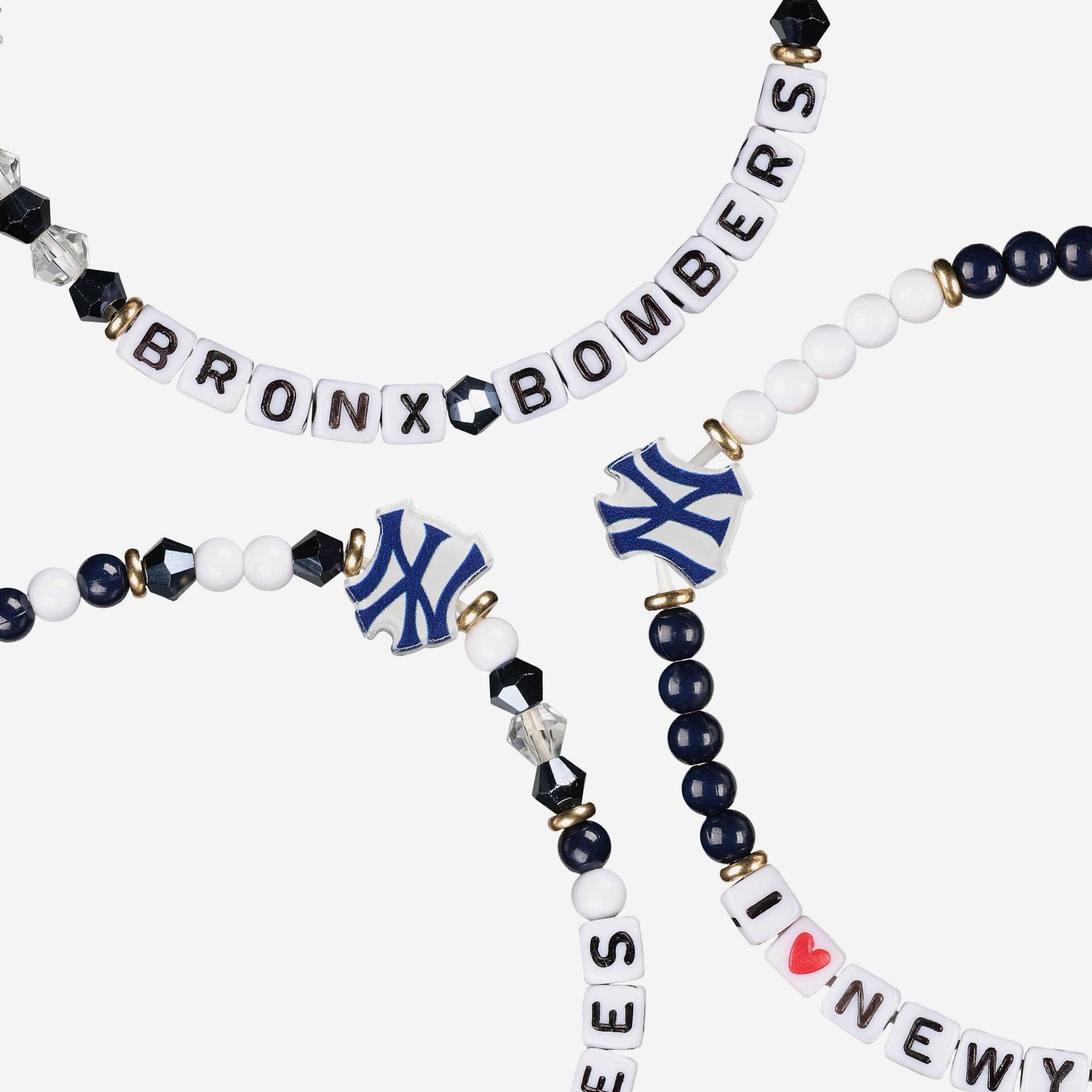 New York Yankees 3 Pack Friendship Bracelet 2 New York Yankees 3 Pack Friendship Bracelet