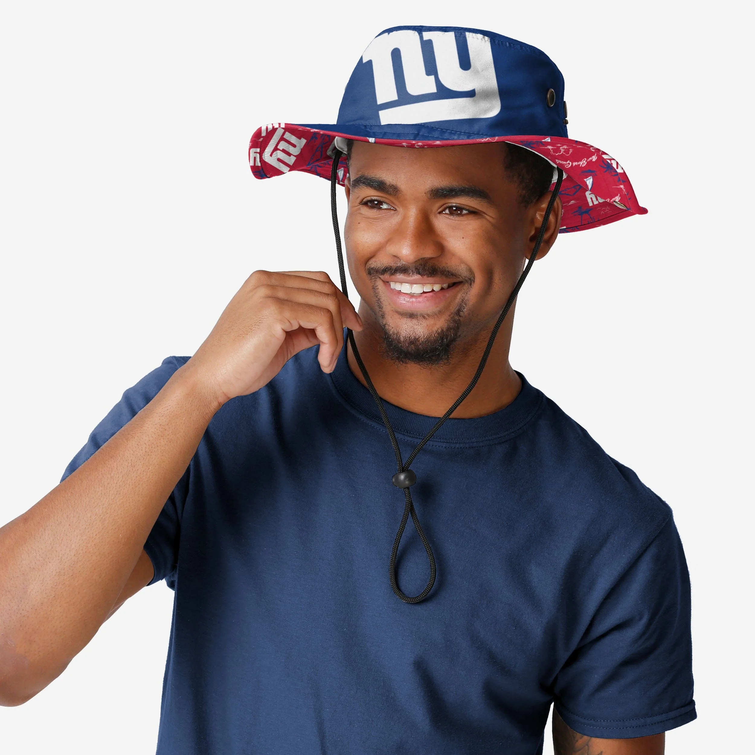 New York Giants Cropped Big Logo Hybrid Boonie Hat 2 New York Giants Cropped Big Logo Hybrid Boonie Hat