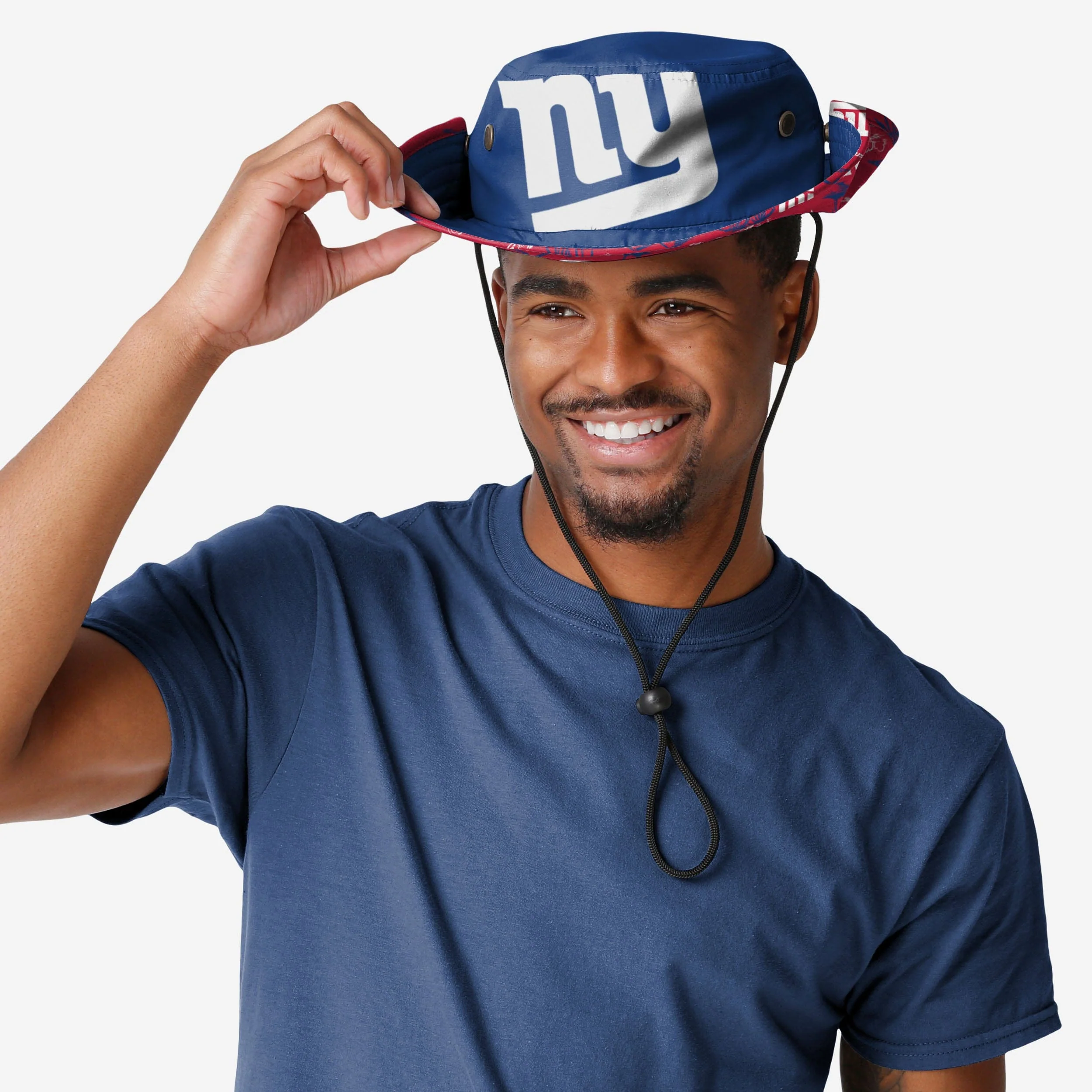 New York Giants Cropped Big Logo Hybrid Boonie Hat 3 New York Giants Cropped Big Logo Hybrid Boonie Hat