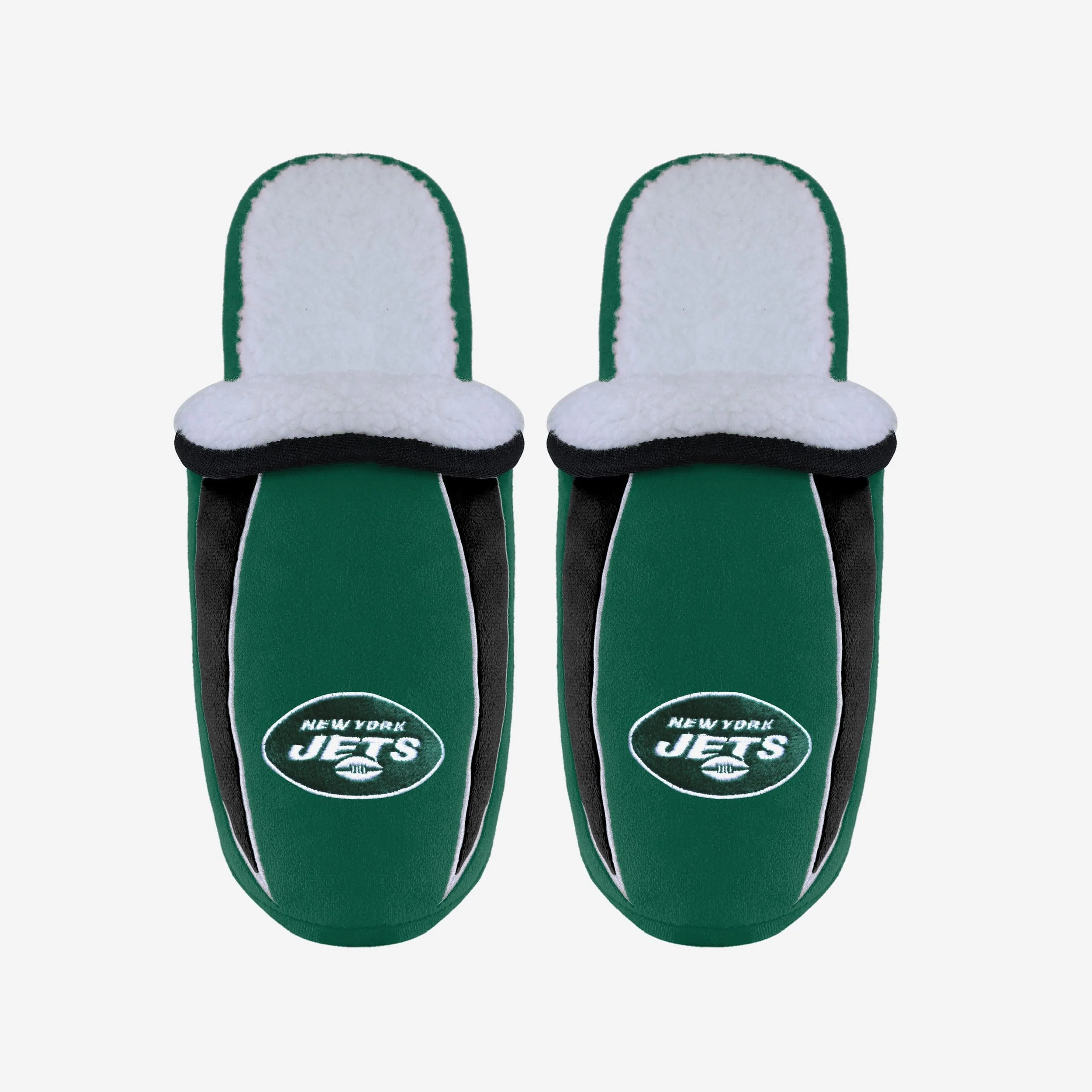 New York Jets Sherpa Slide Slipper 4 New York Jets Sherpa Slide Slipper