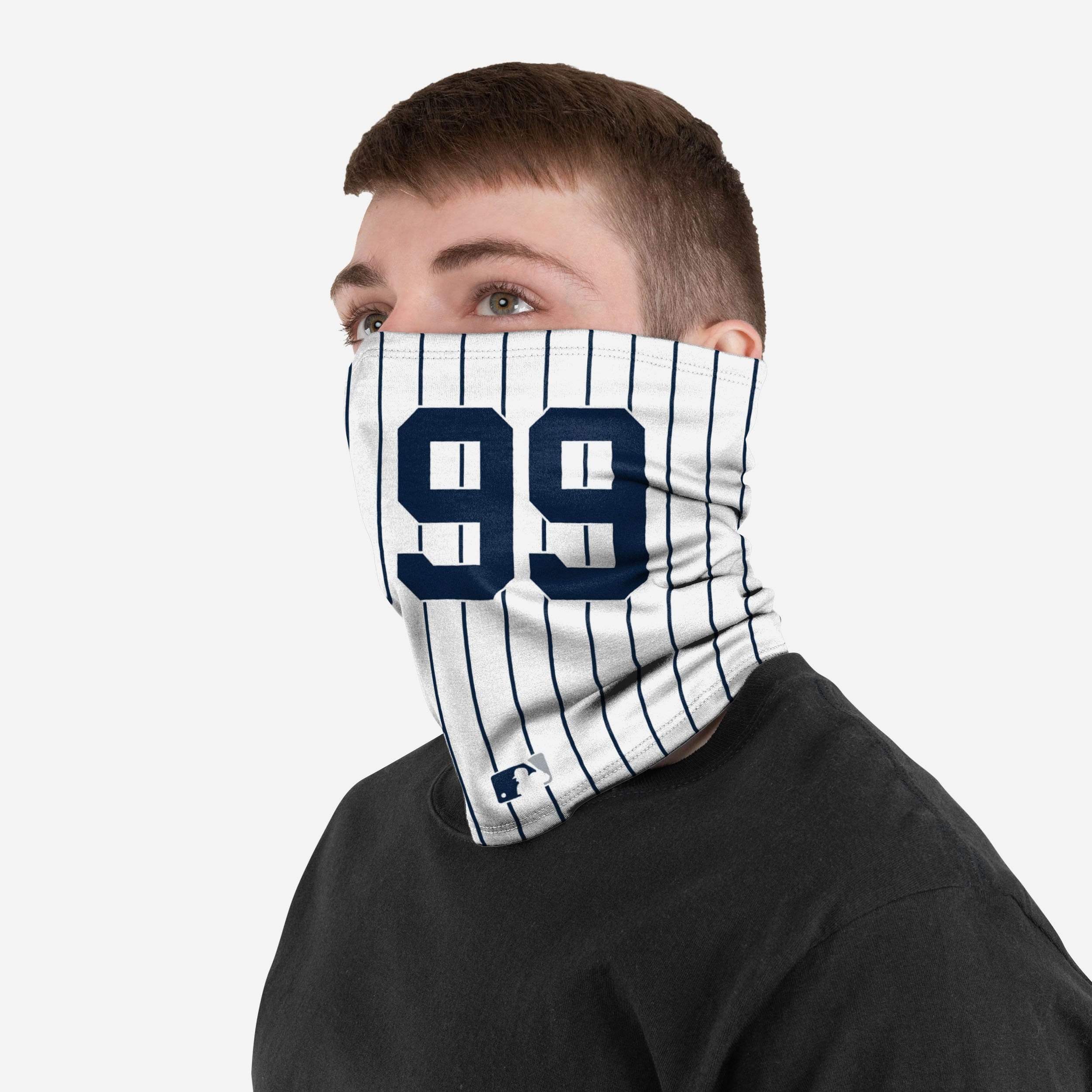 Aaron Judge New York Yankees On-Field Pinstripe UV Gaiter Scarf 3 Aaron Judge New York Yankees On-Field Pinstripe UV Gaiter Scarf