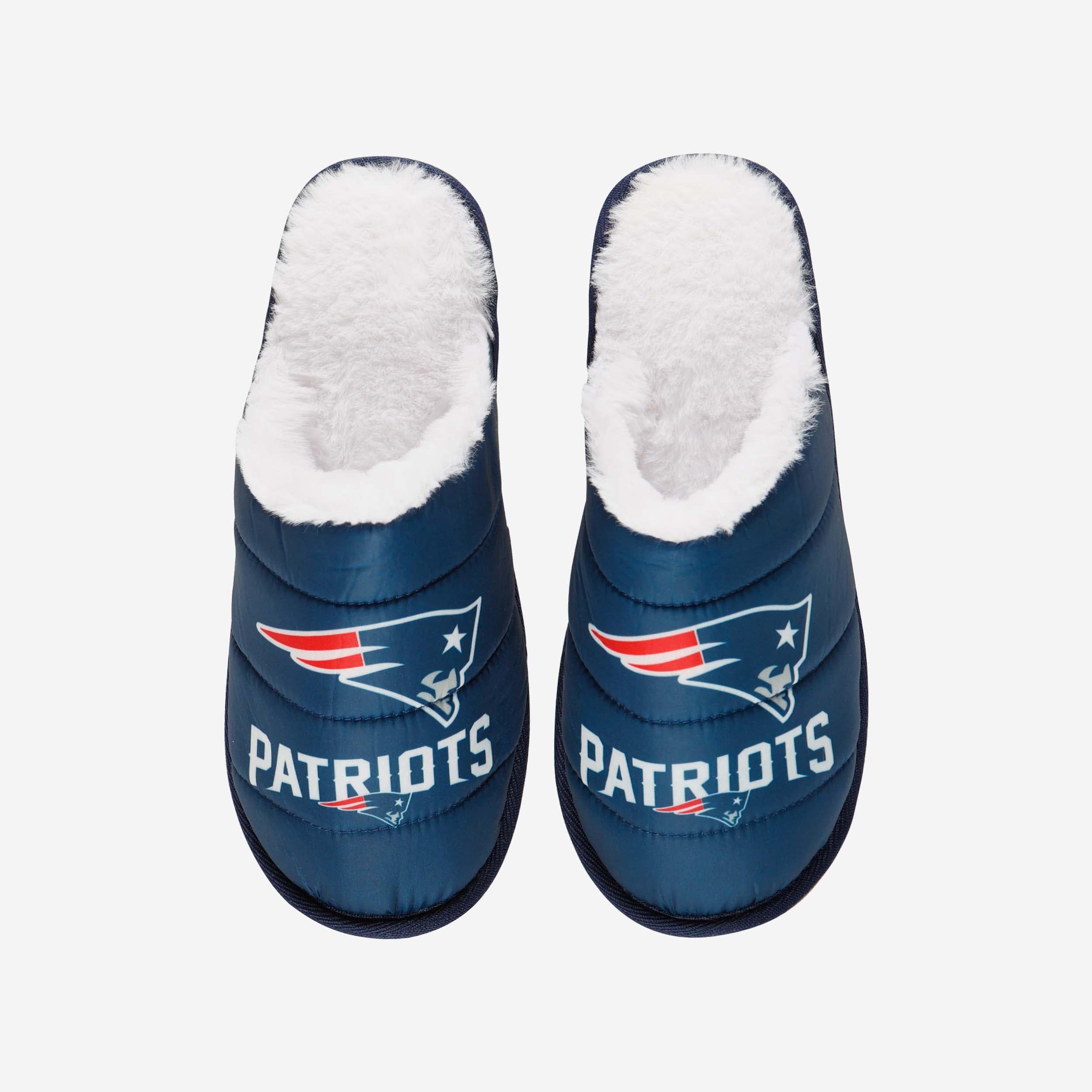 New England Patriots Big Logo Mule Slipper 4 New England Patriots Big Logo Mule Slipper