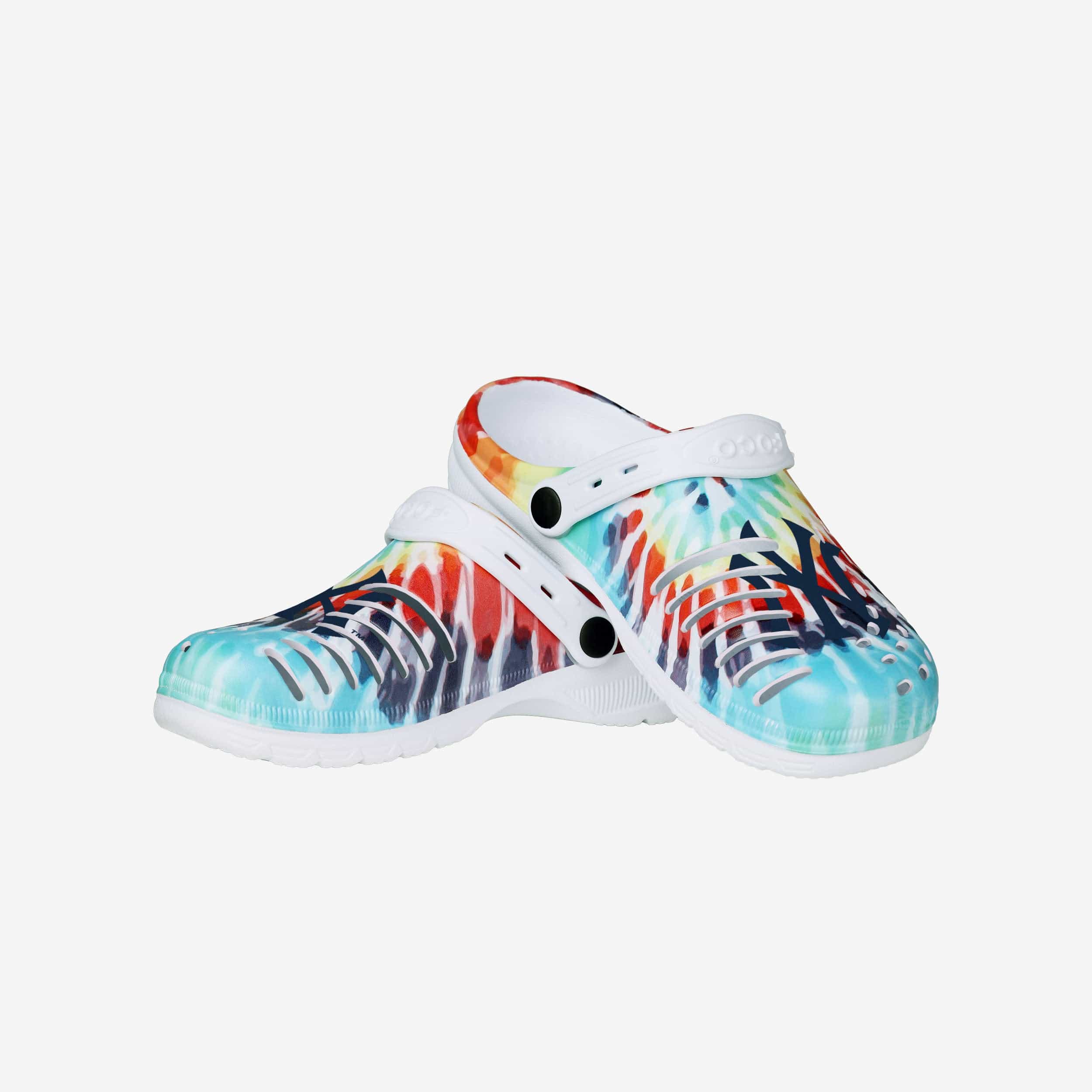 New York Yankees Womens Tie-Dye Clog With Strap 3 New York Yankees Womens Tie-Dye Clog With Strap