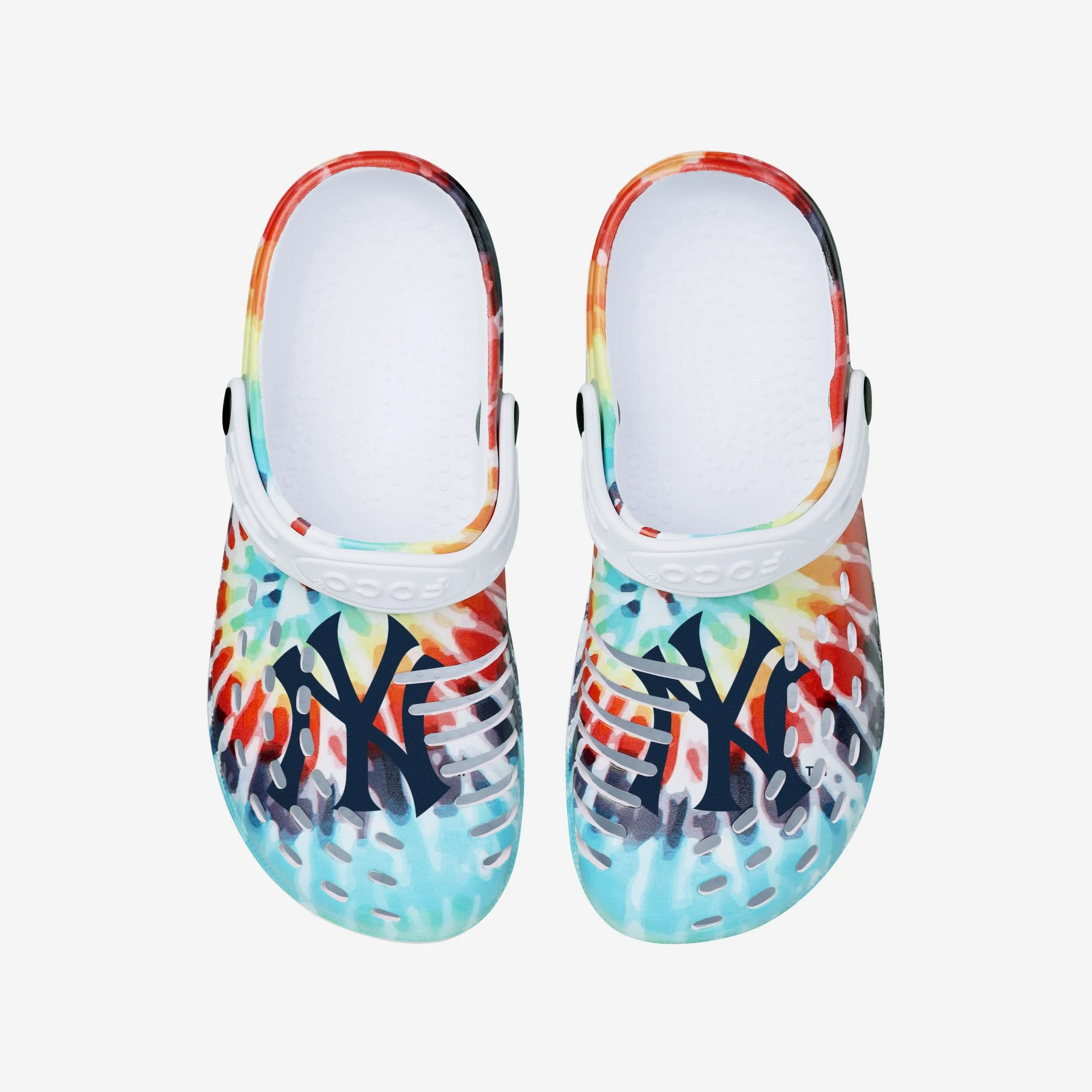 New York Yankees Womens Tie-Dye Clog With Strap 4 New York Yankees Womens Tie-Dye Clog With Strap