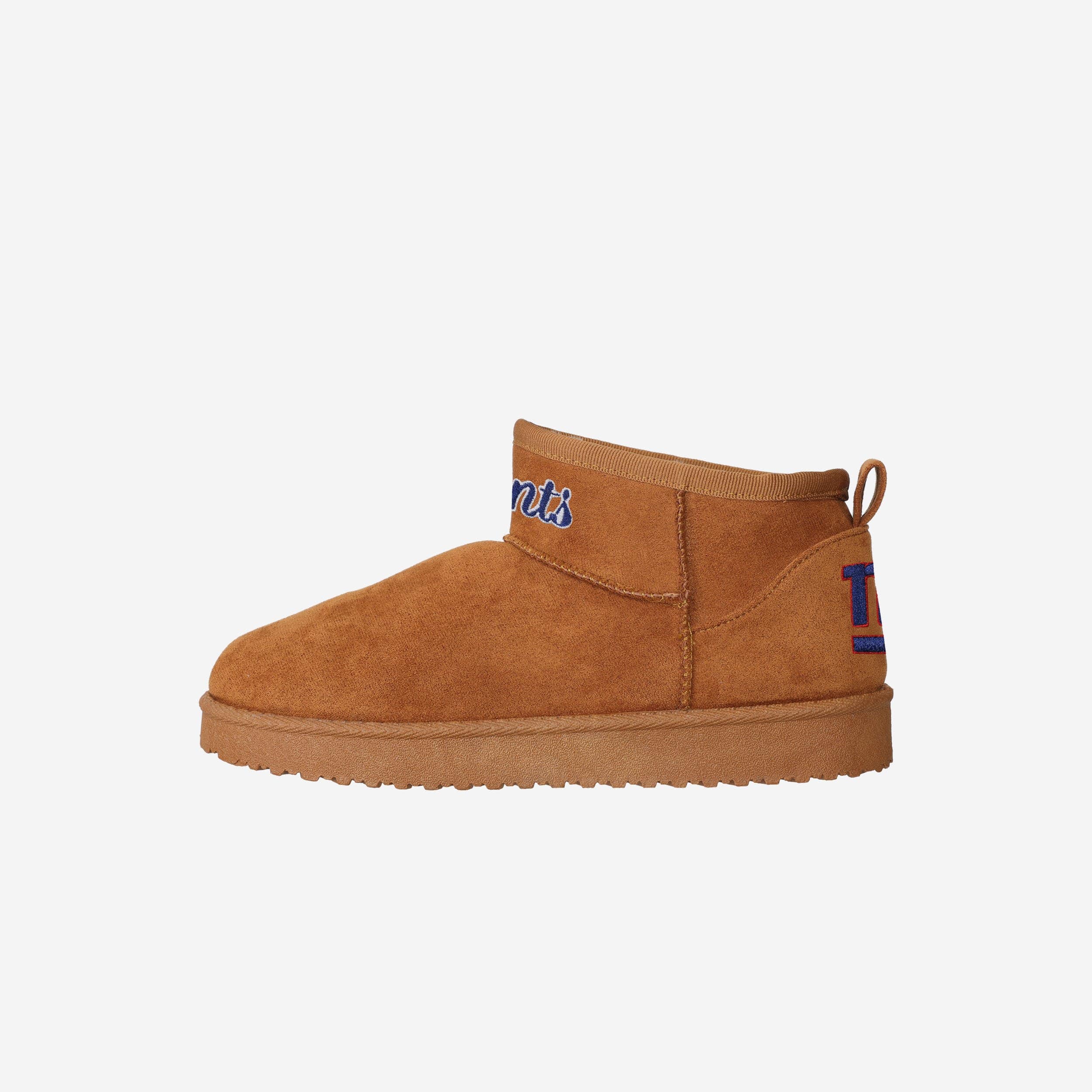 New York Giants Womens Team Logo Fuzzy Fan Boot