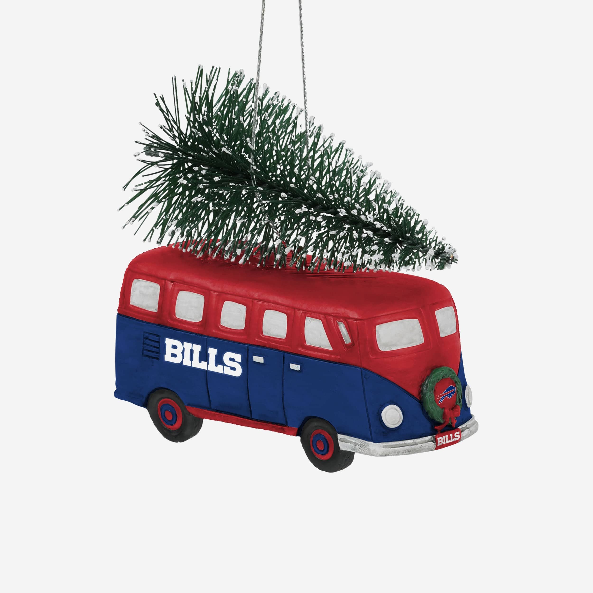 Buffalo Bills Retro Bus With Tree Ornament